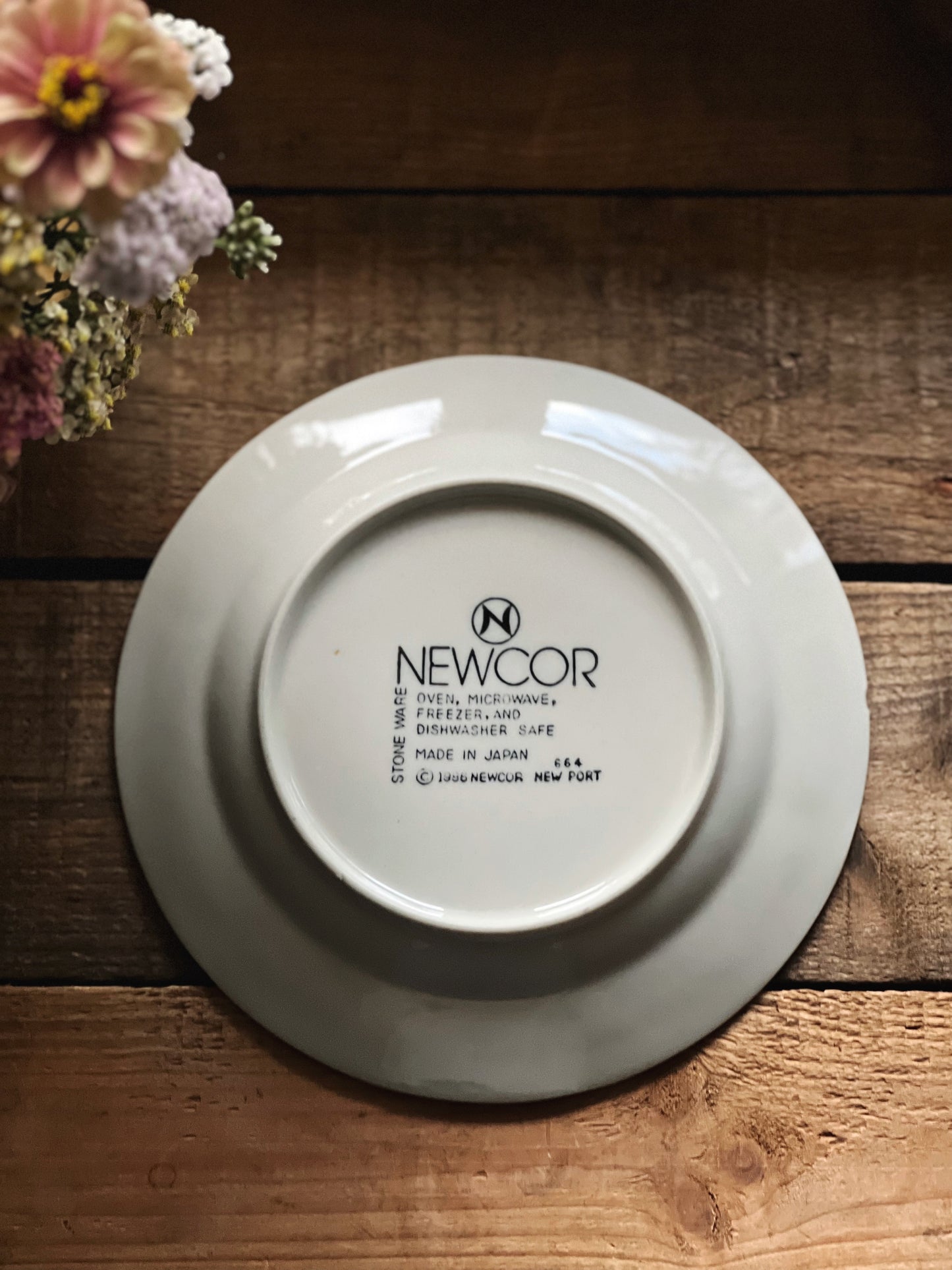 Vintage Newcor New Port Stoneware Salad Plate
