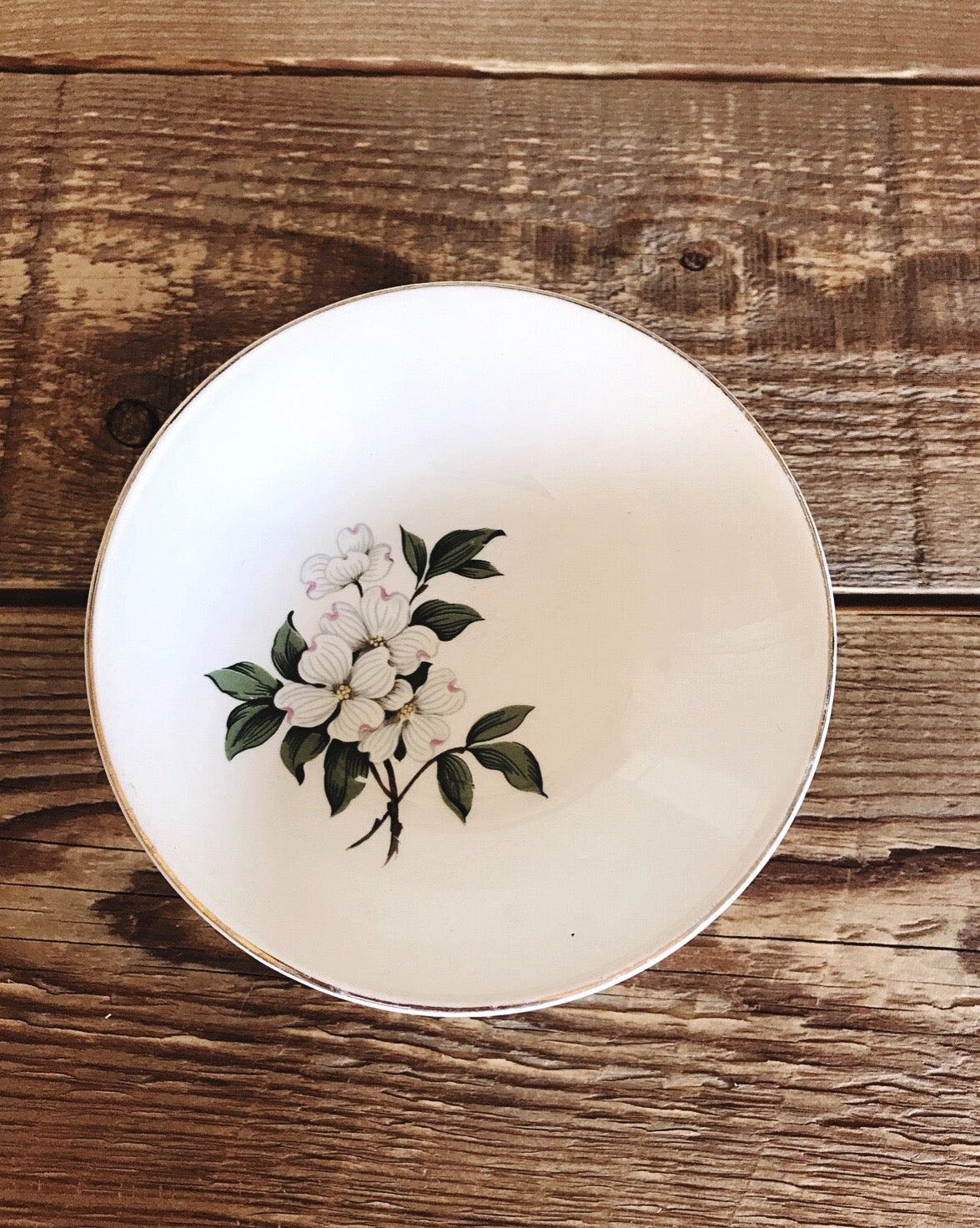 Vintage Floral Berry Bowl