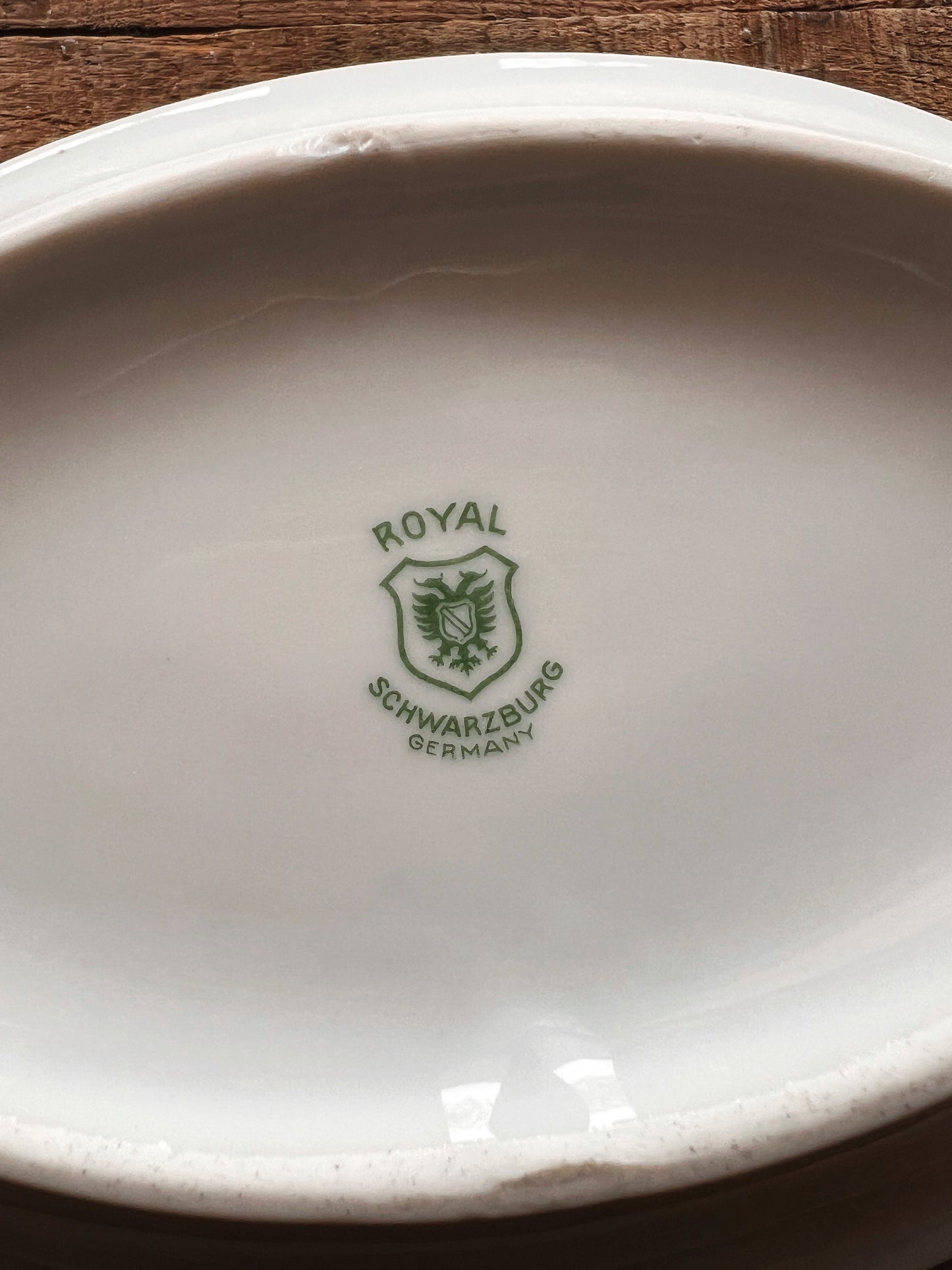 Vintage Royal Schwarzburg Germany Small Floral Vegetable Bowl / Serving Bowl