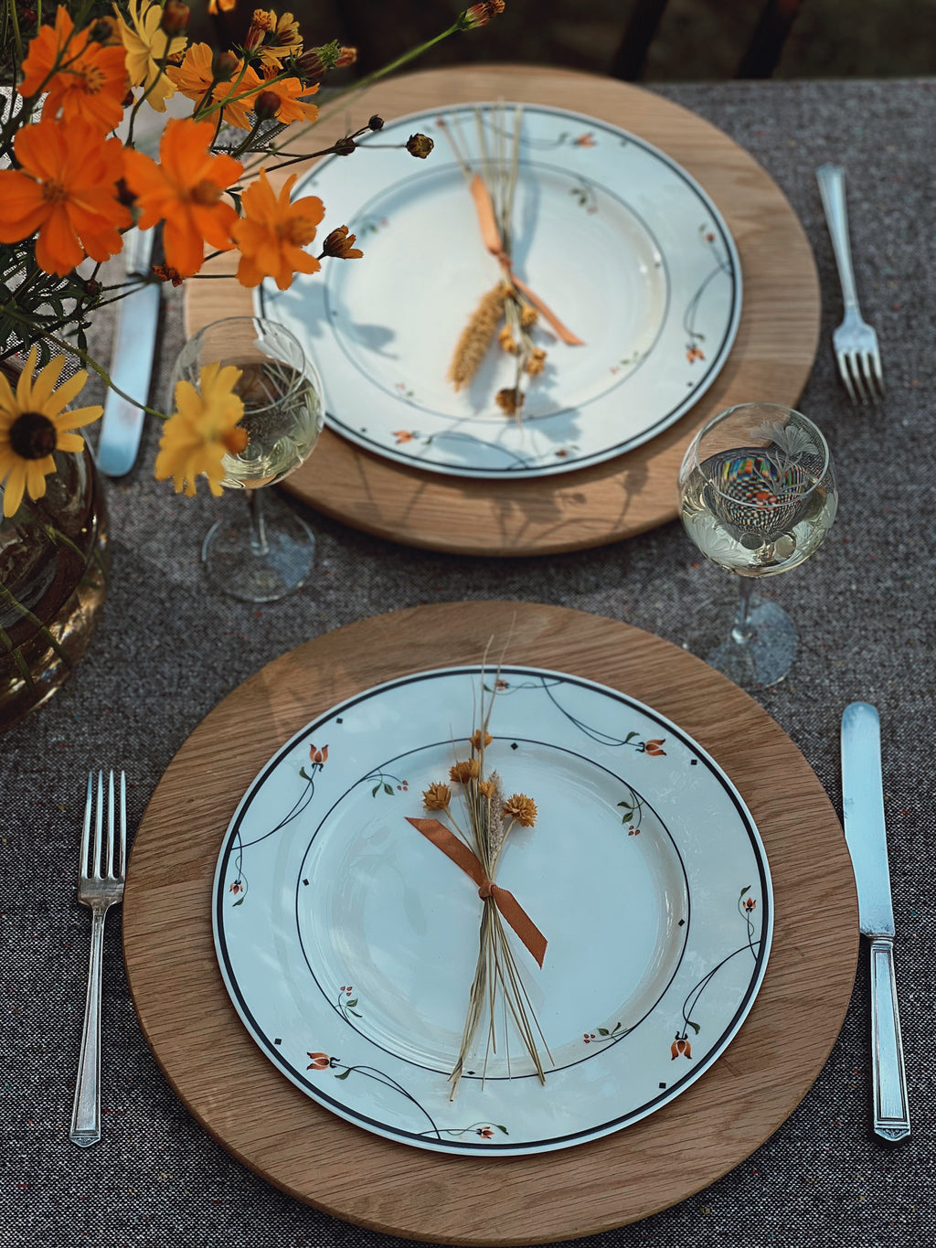 Set of 4 Vintage Gorham Ariana Town & Country Dinner Plates