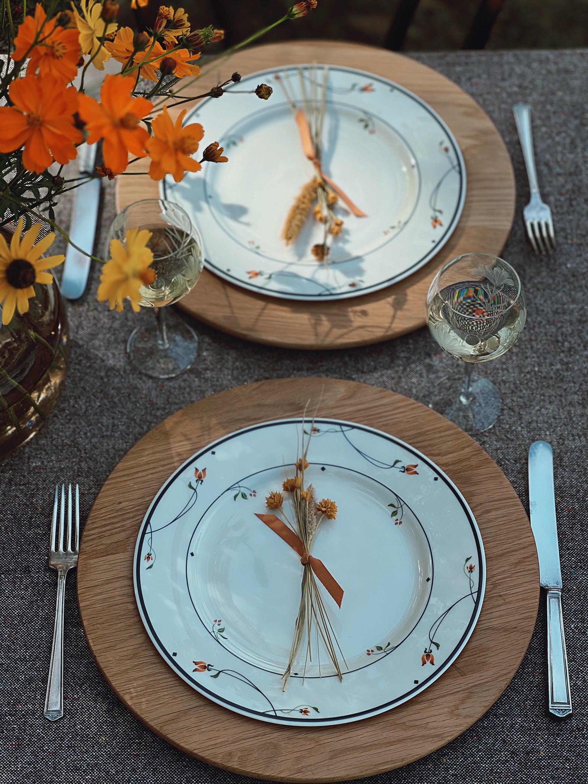 Set of 4 Vintage Gorham Ariana Town & Country Dinner Plates