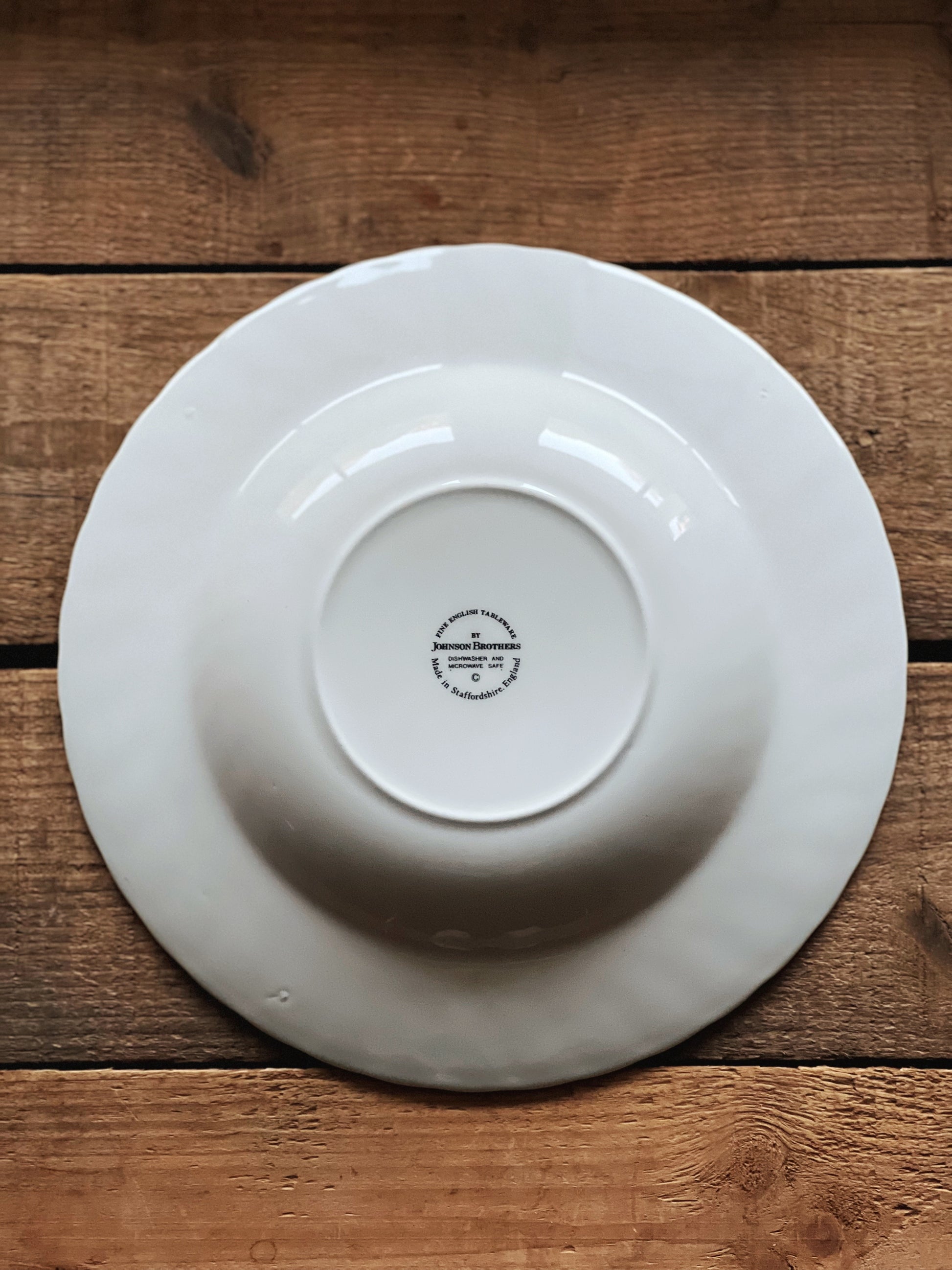 Vintage Johnson Brothers Regency Rimmed Soup Bowl