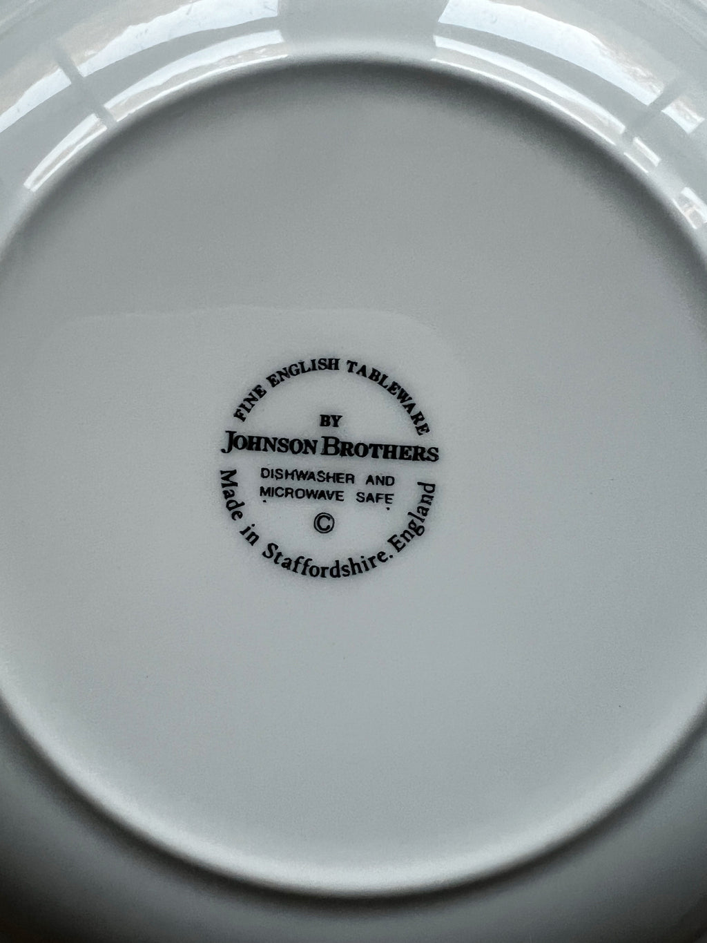 Vintage Johnson Brothers Regency Rimmed Soup Bowl