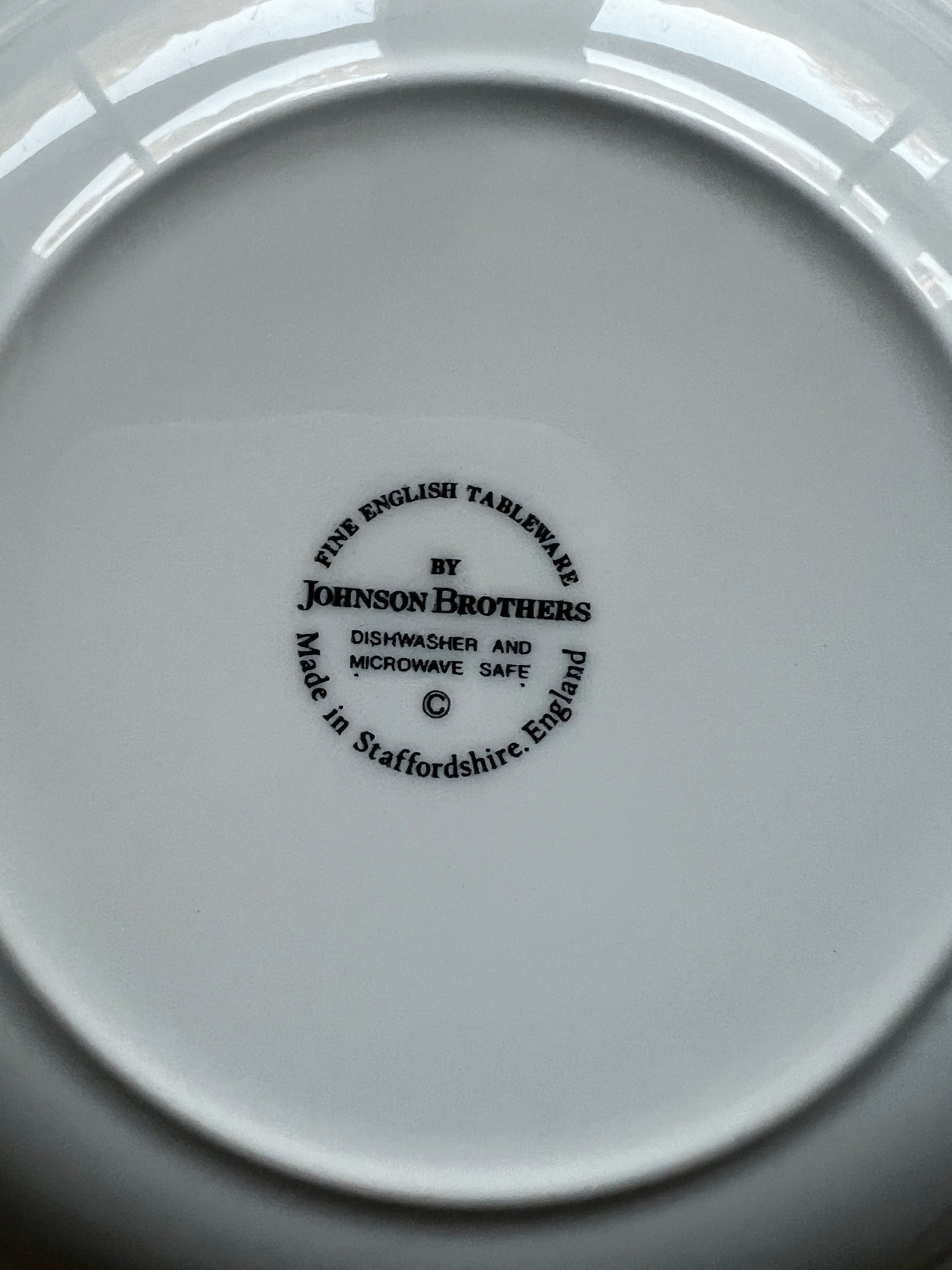 Vintage Johnson Brothers Regency Rimmed Soup Bowl
