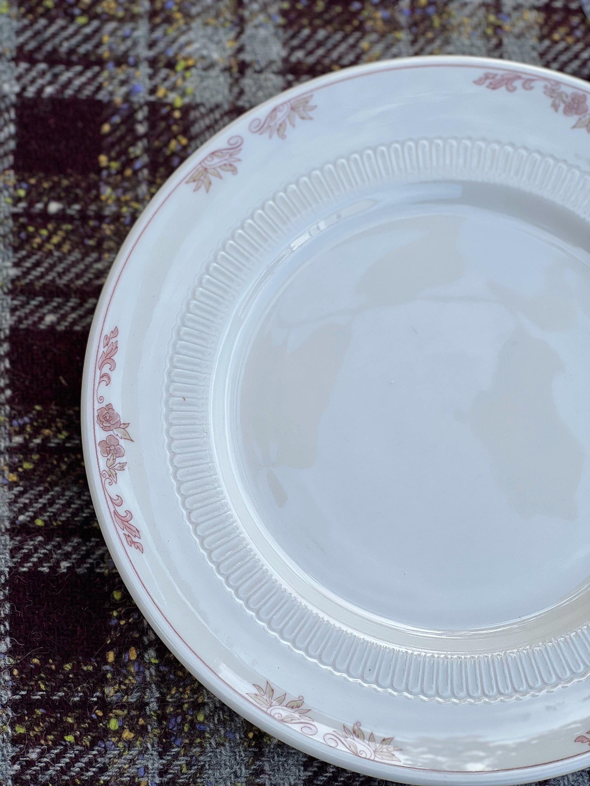 Vintage Syracuse China Floral Luncheon Plate