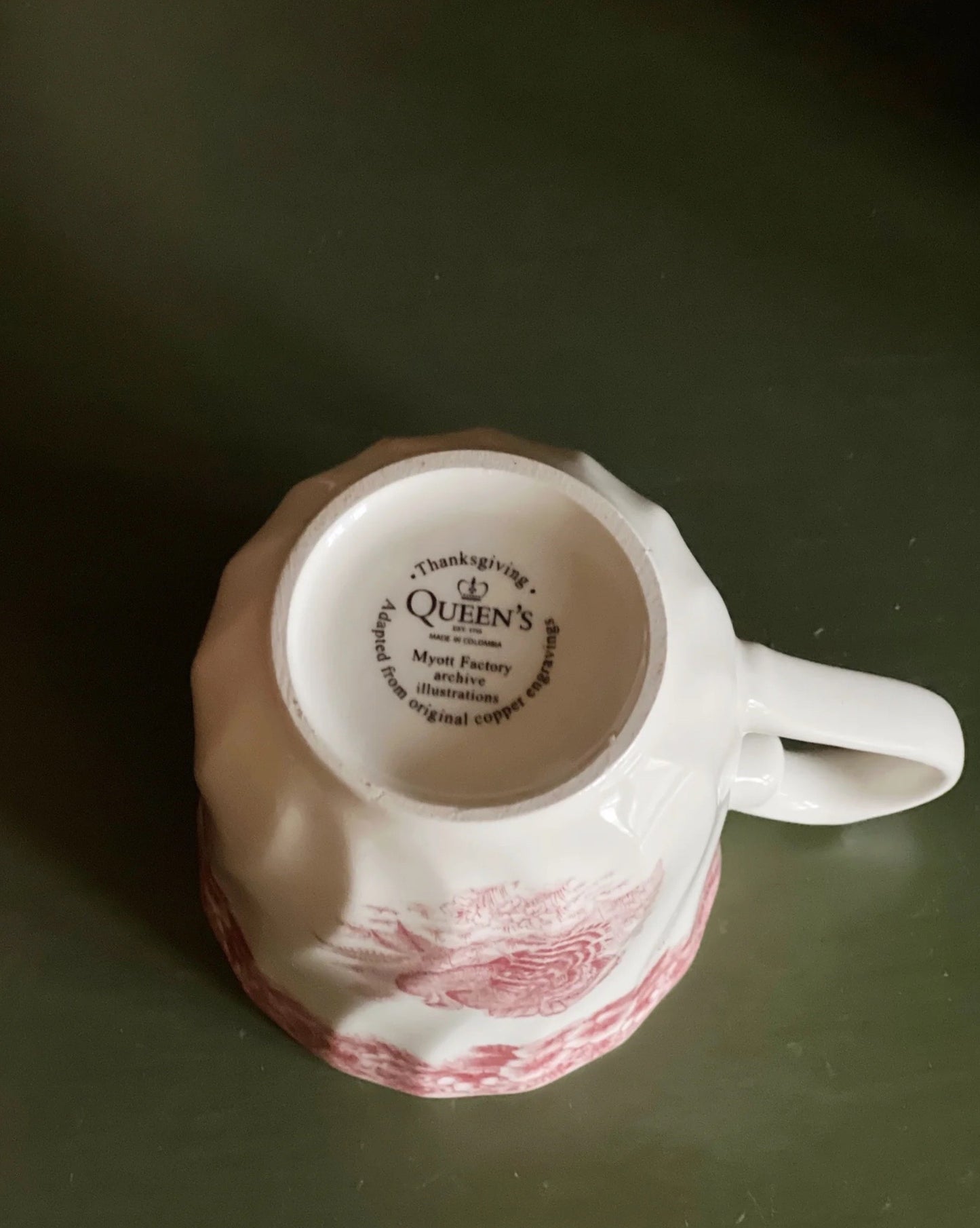 Vintage Queen's England Thanksgiving Mug