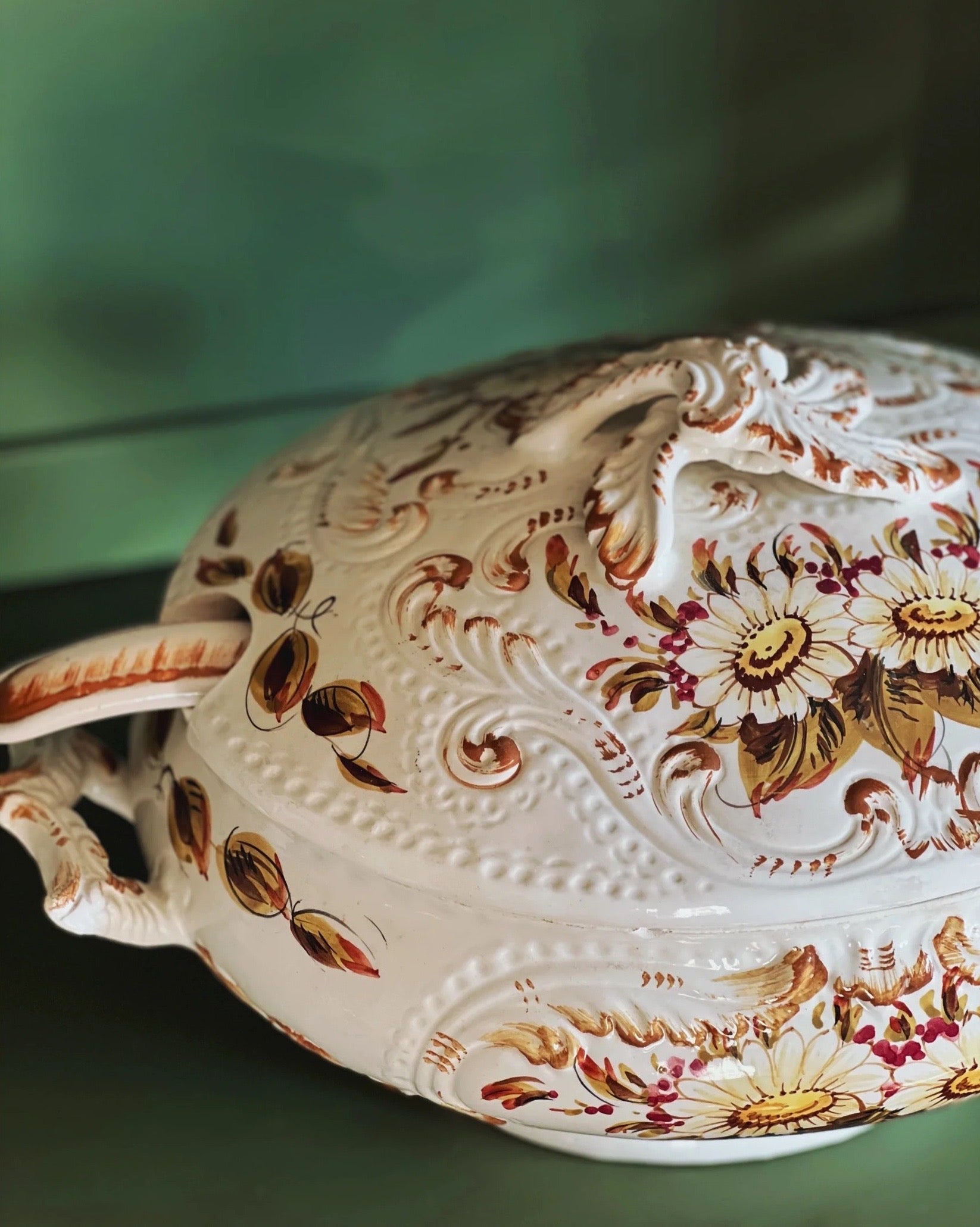 Hand Painted Vintage Tureen Made in Italy