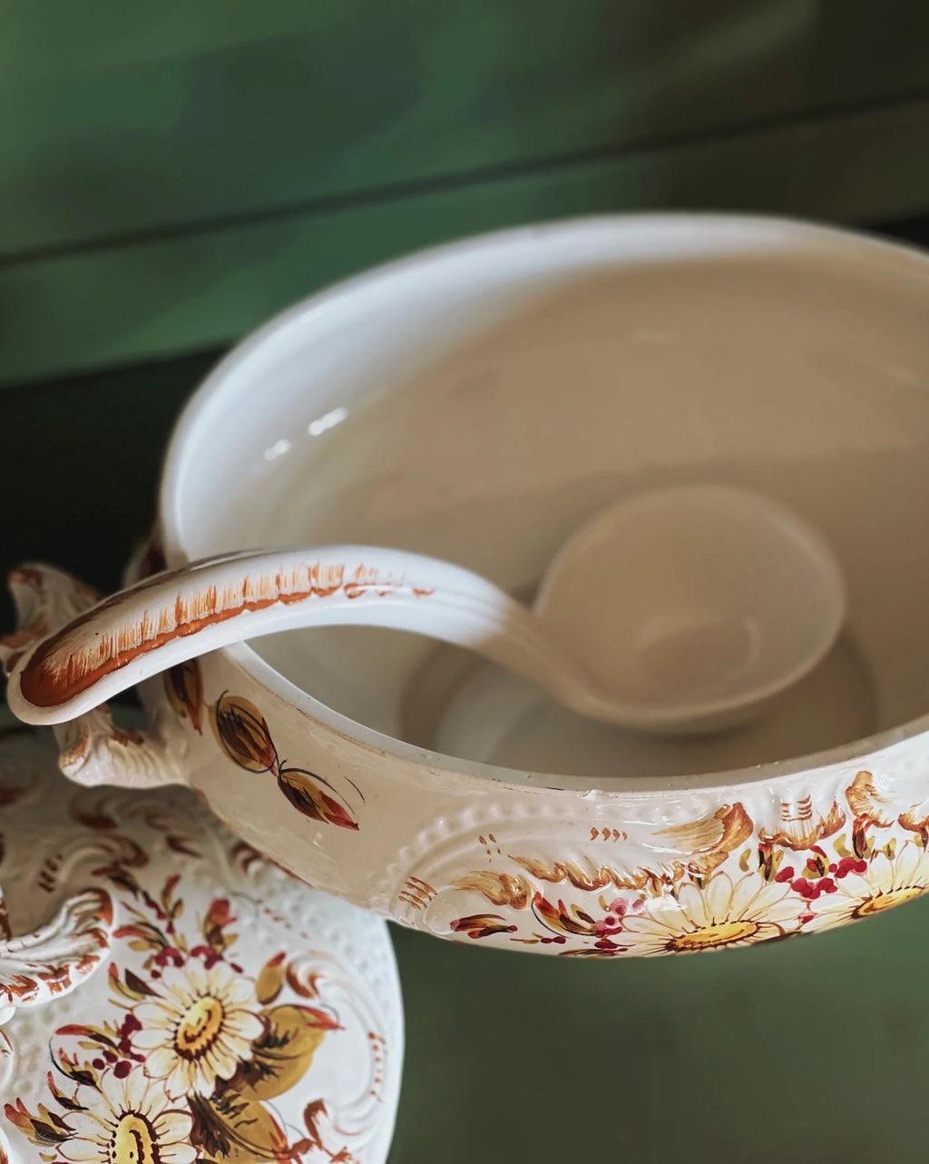 Hand Painted Vintage Tureen Made in Italy