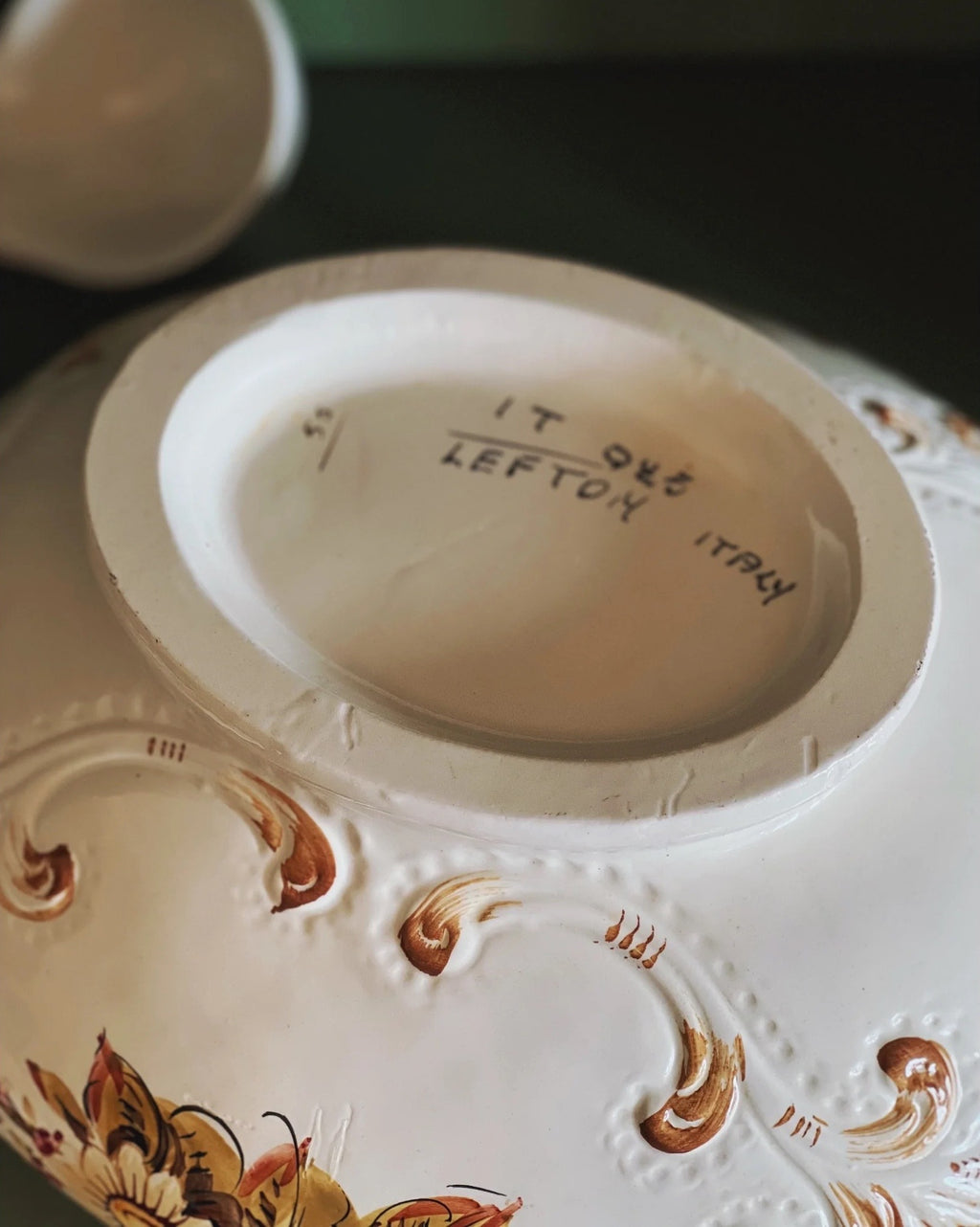 Hand Painted Vintage Tureen Made in Italy