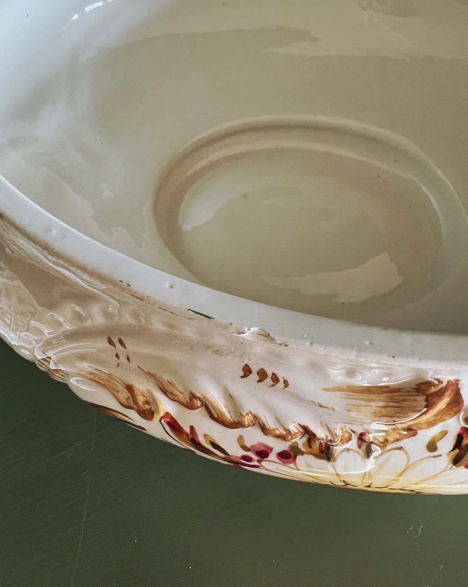 Hand Painted Vintage Tureen Made in Italy