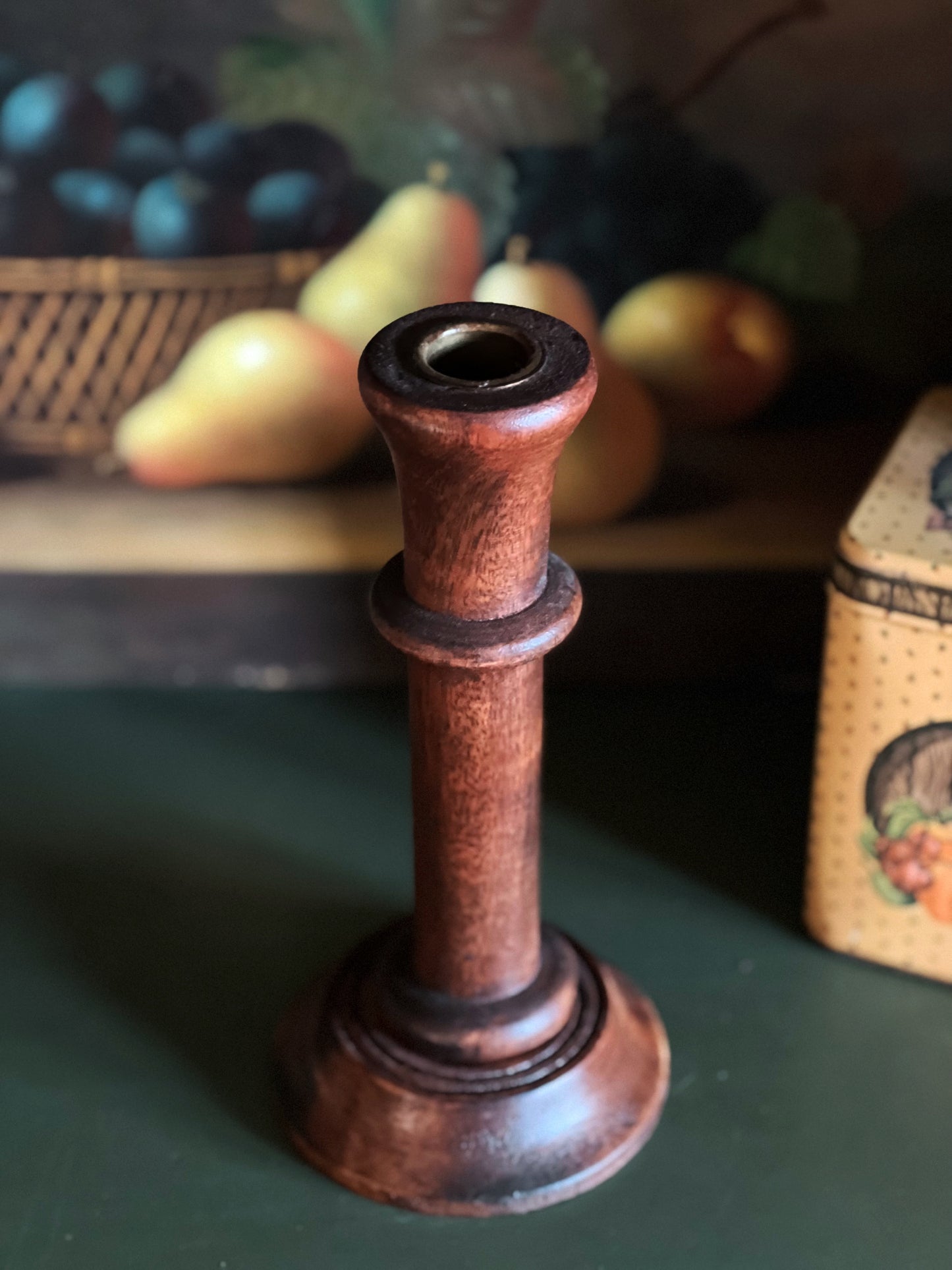 Vintage Wood Candleholder