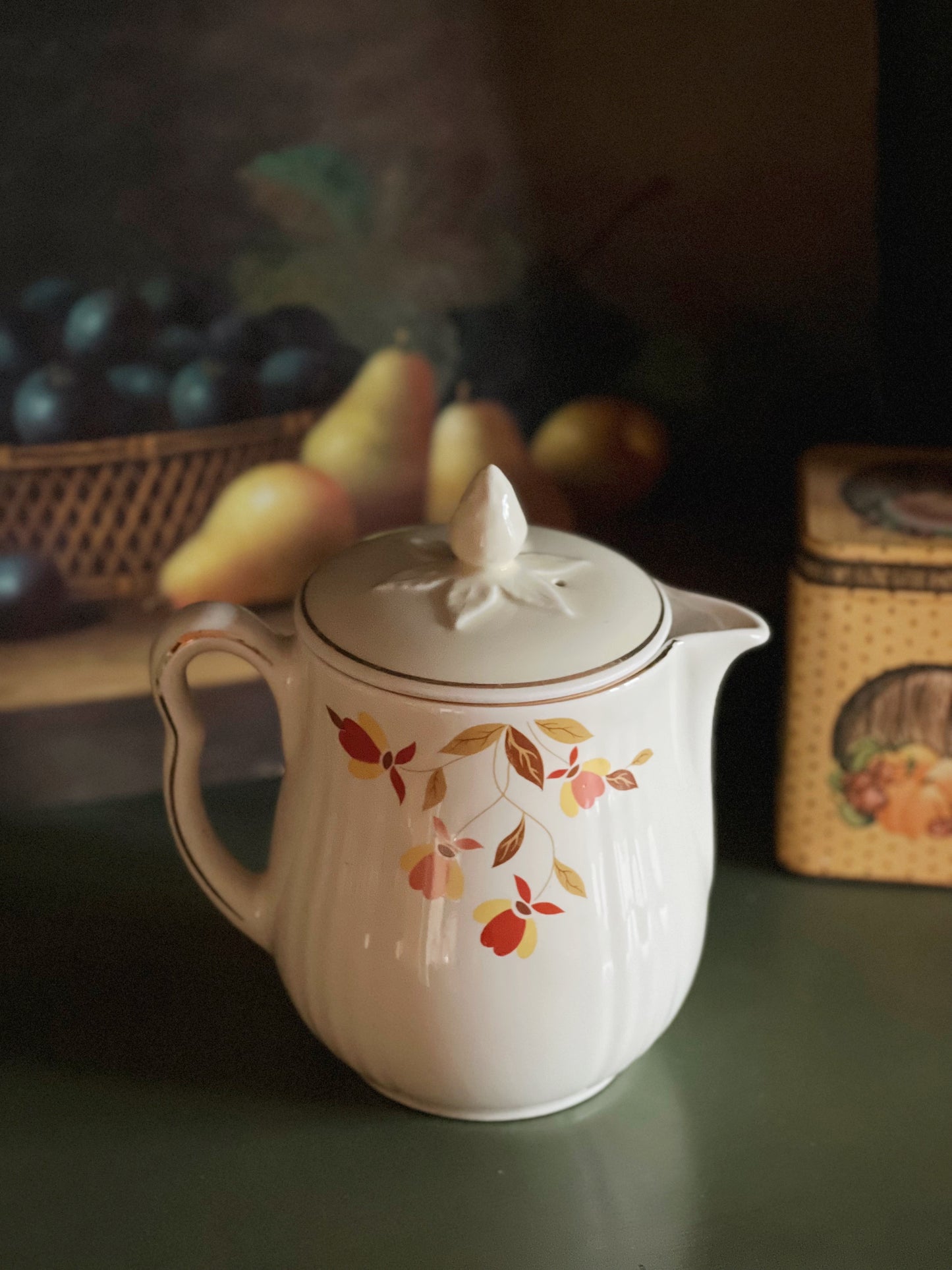 Vintage Hall's Superior Autumn Leaf Coffee Pot