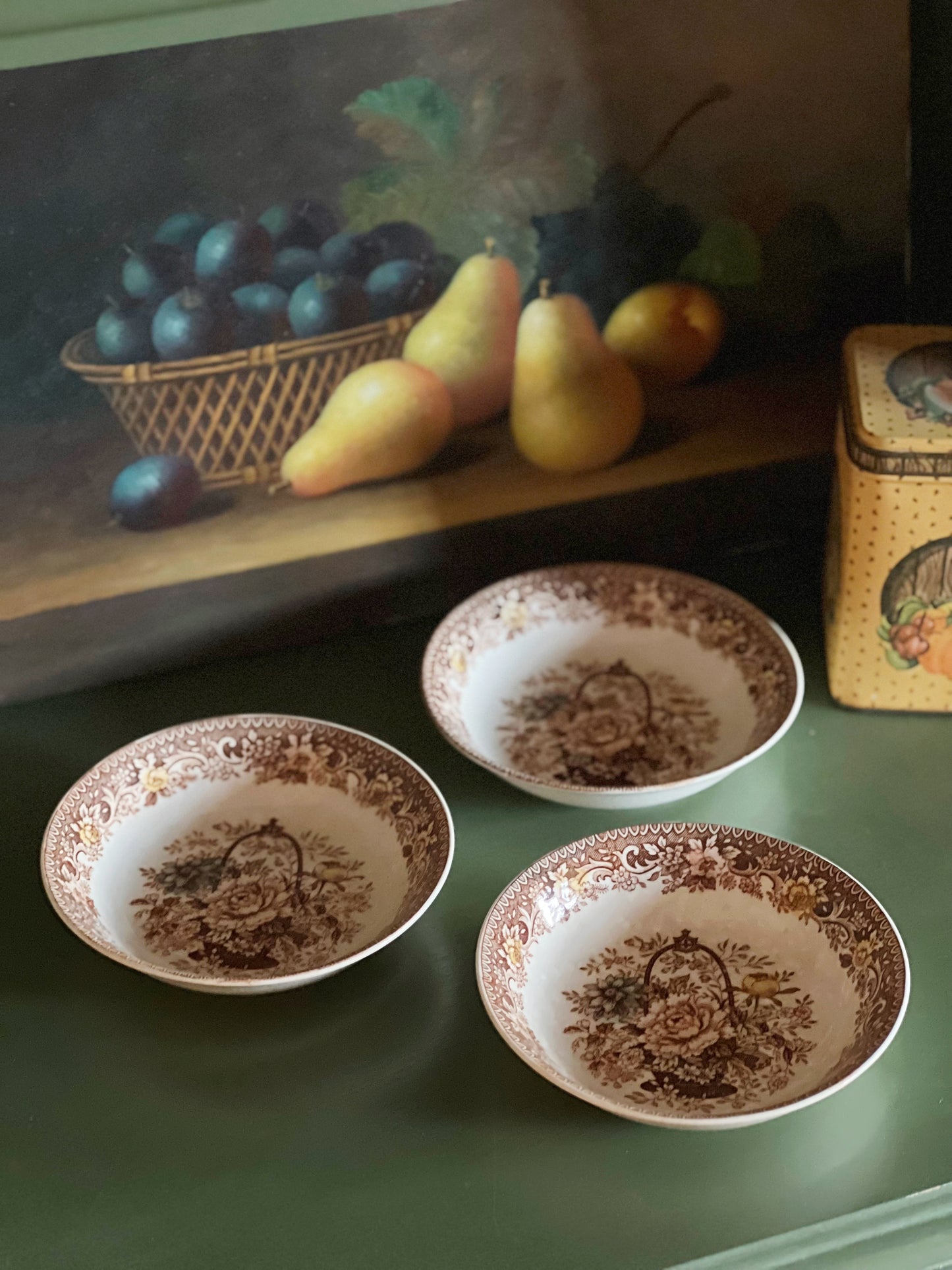 Set of 3 Vintage Harmony House Garden Glory Berry Bowls