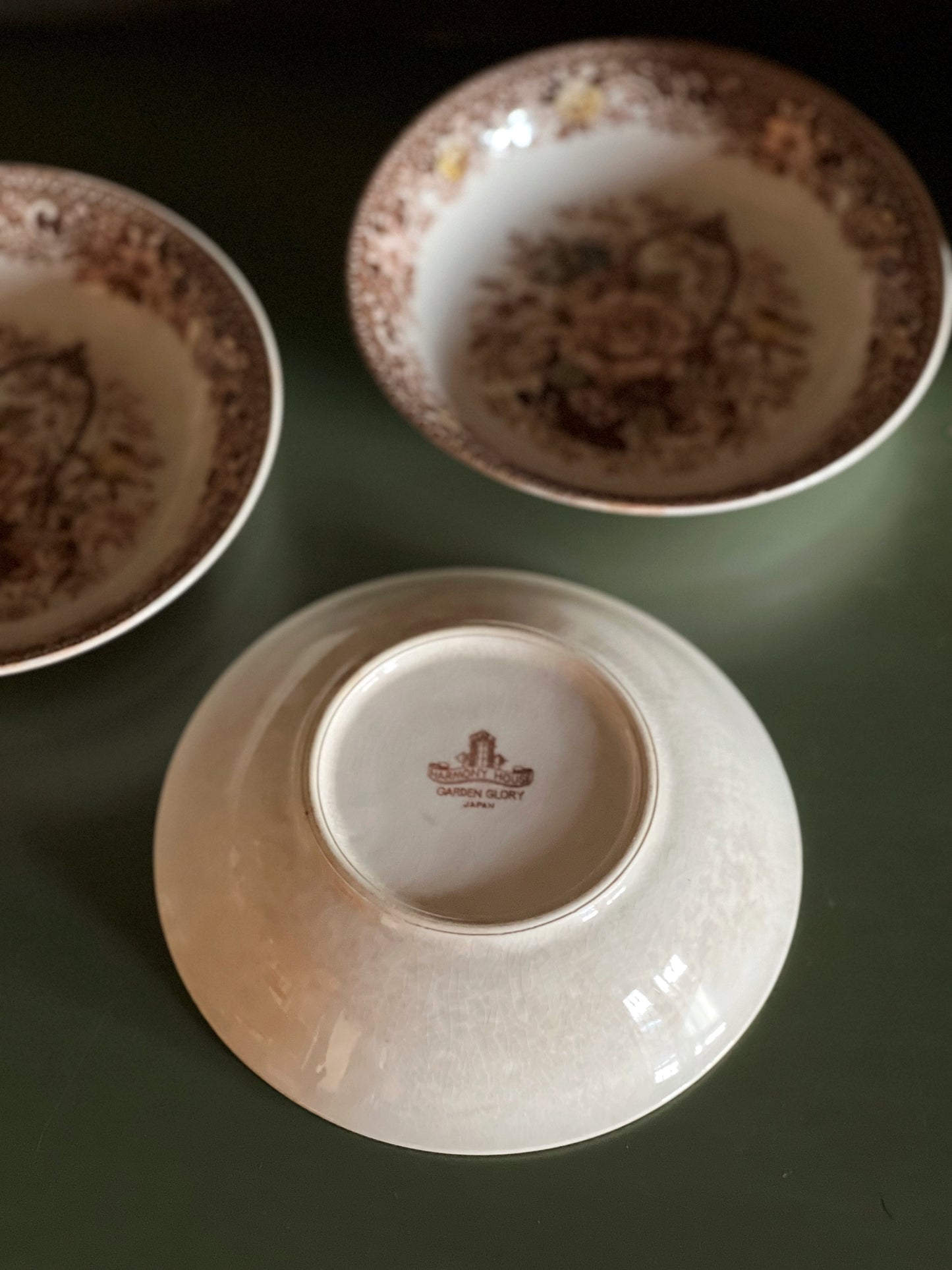 Set of 3 Vintage Harmony House Garden Glory Berry Bowls