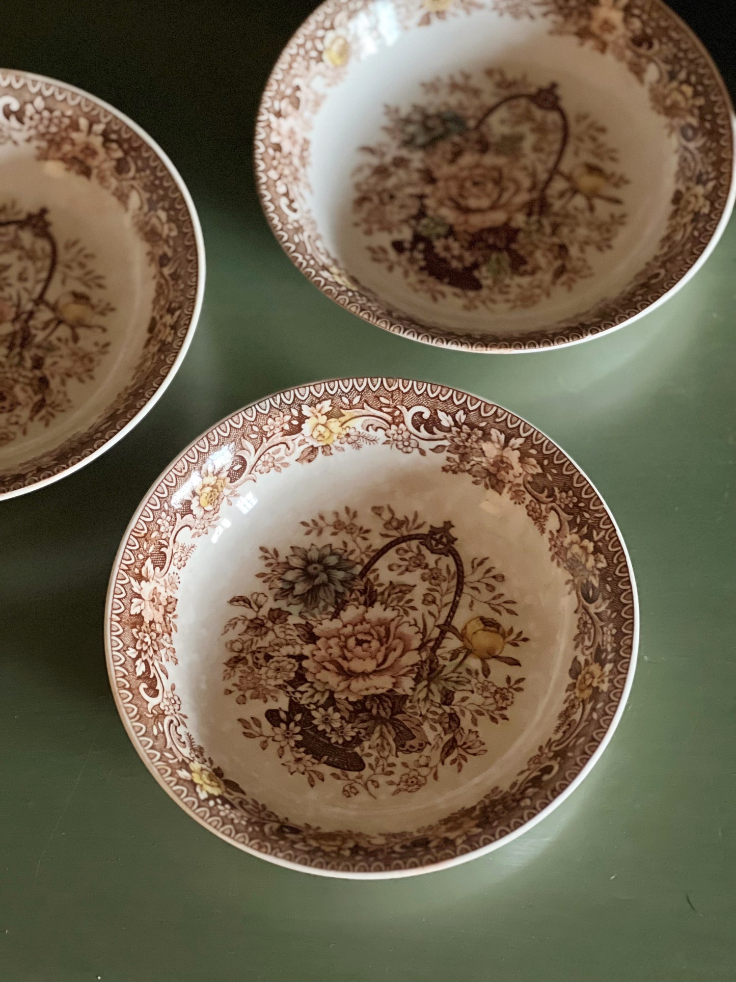 Set of 3 Vintage Harmony House Garden Glory Berry Bowls