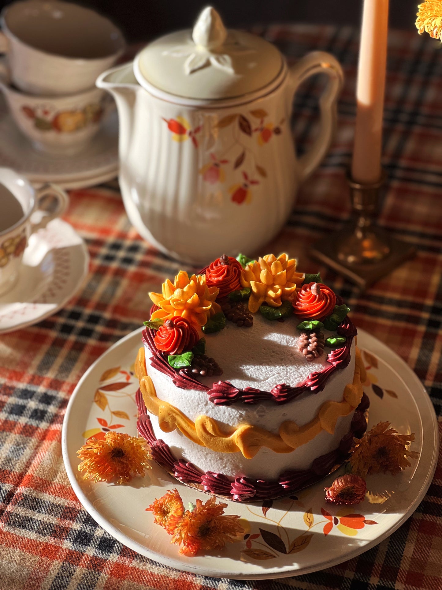 Vintage Hall's Superior Autumn Leaf Coffee Pot