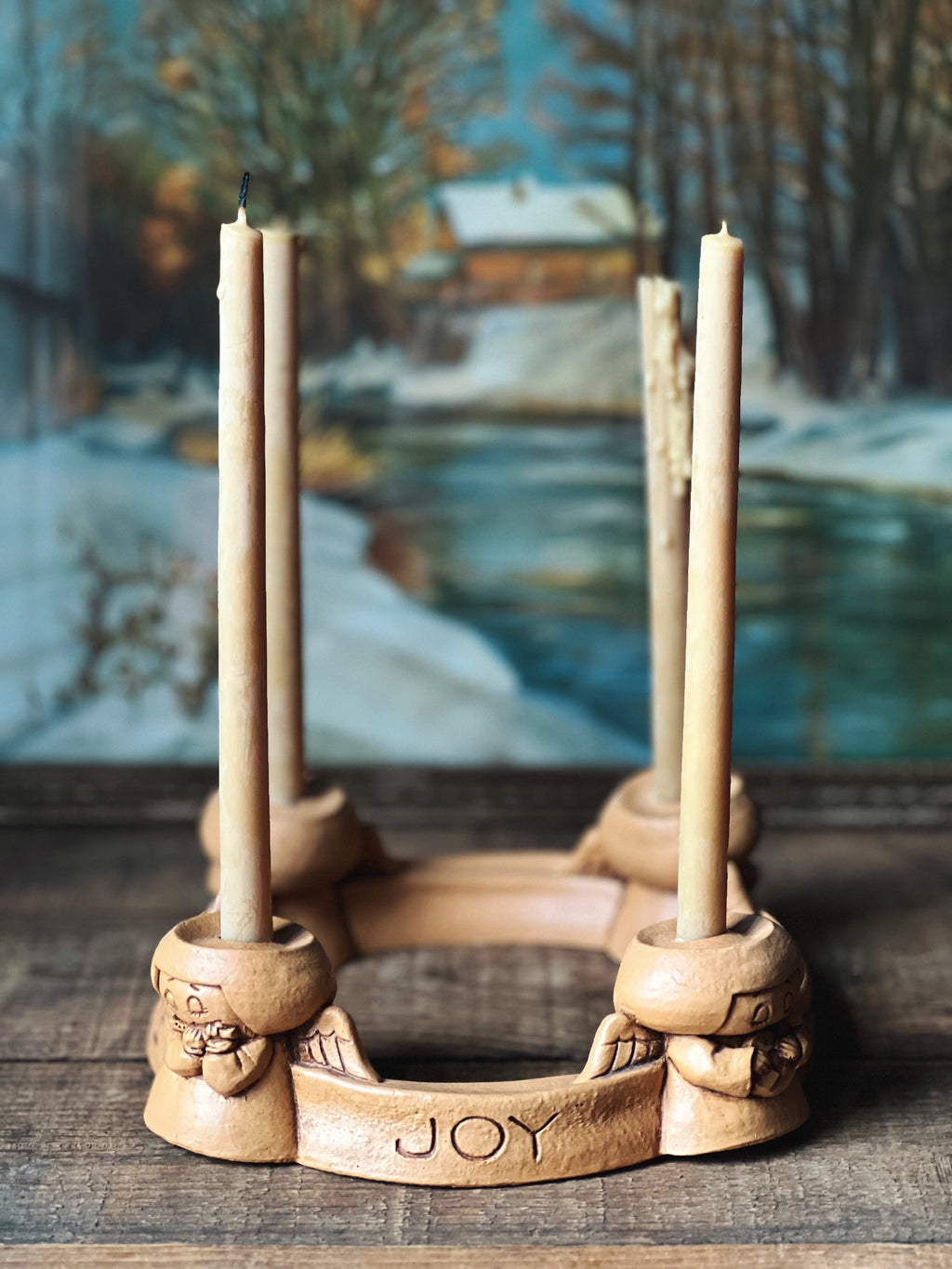 Vintage Christmas Candle Ring