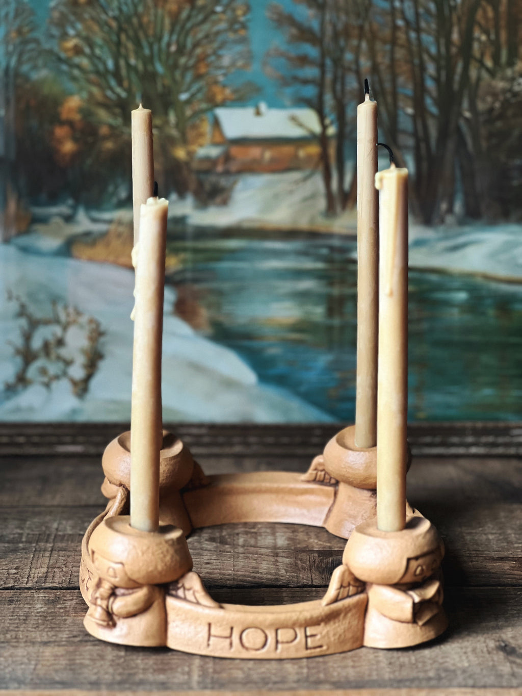 Vintage Christmas Candle Ring