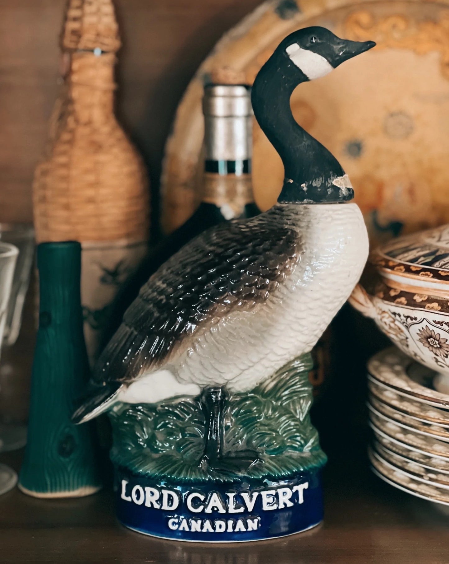 Vintage Lord Calvert Canadian Whiskey Canada Goose Decanter
