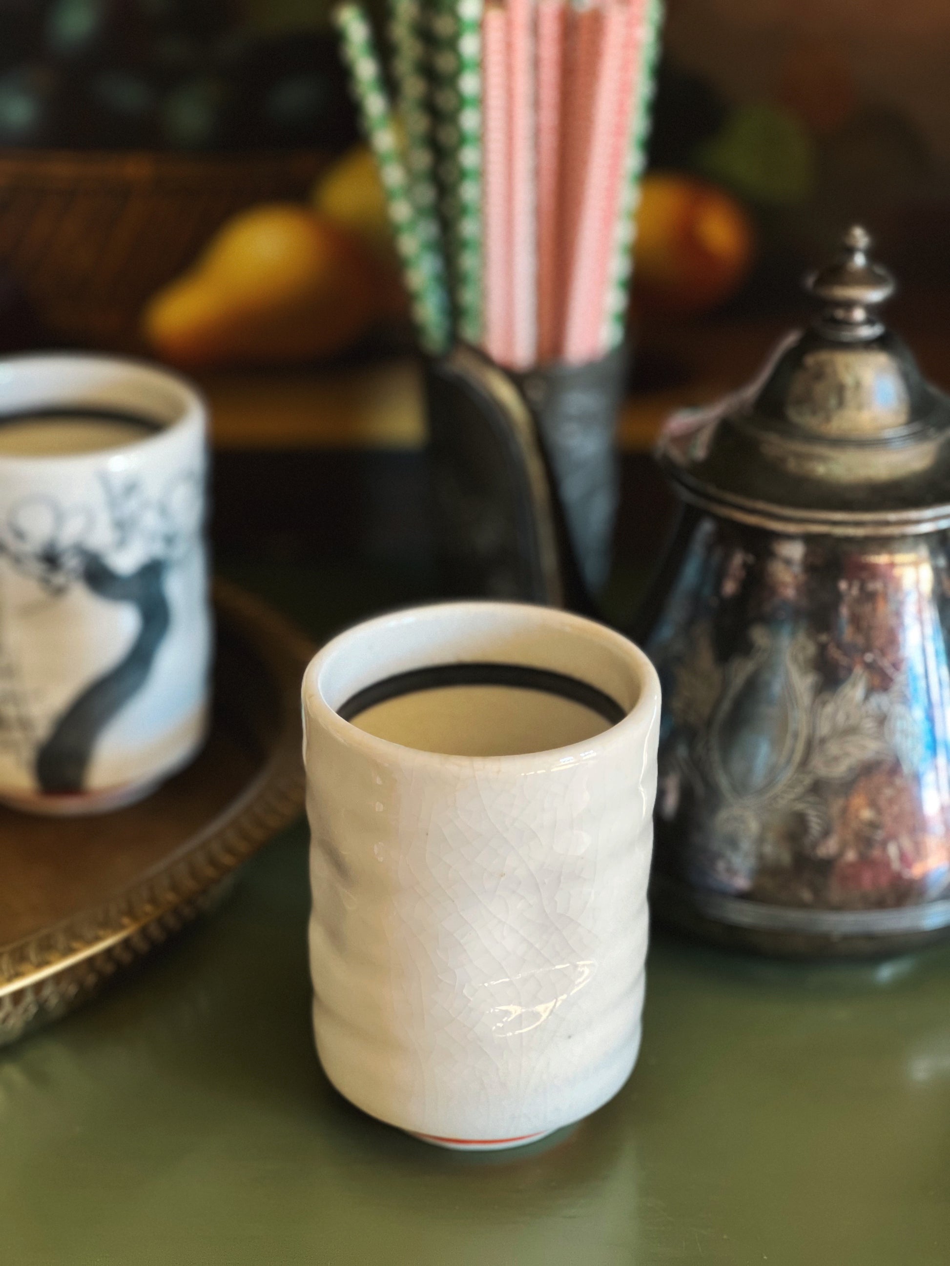 Set of 5 Vintage Japanese (Yunomi) Teacups