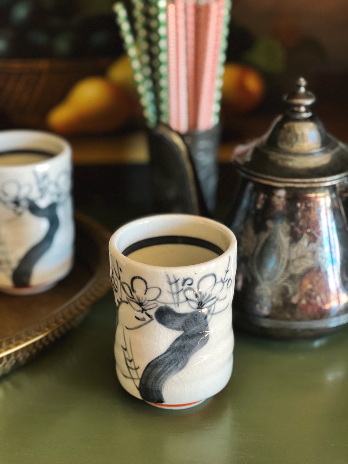 Set of 5 Japanese (Yunomi) Teacups