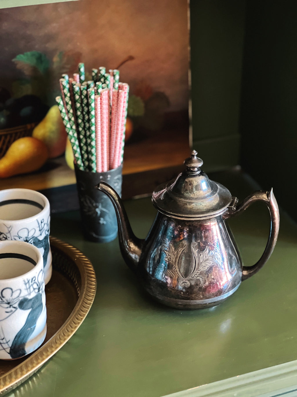 Vintage Beacon Silver Company Quadruple Plate Teapot