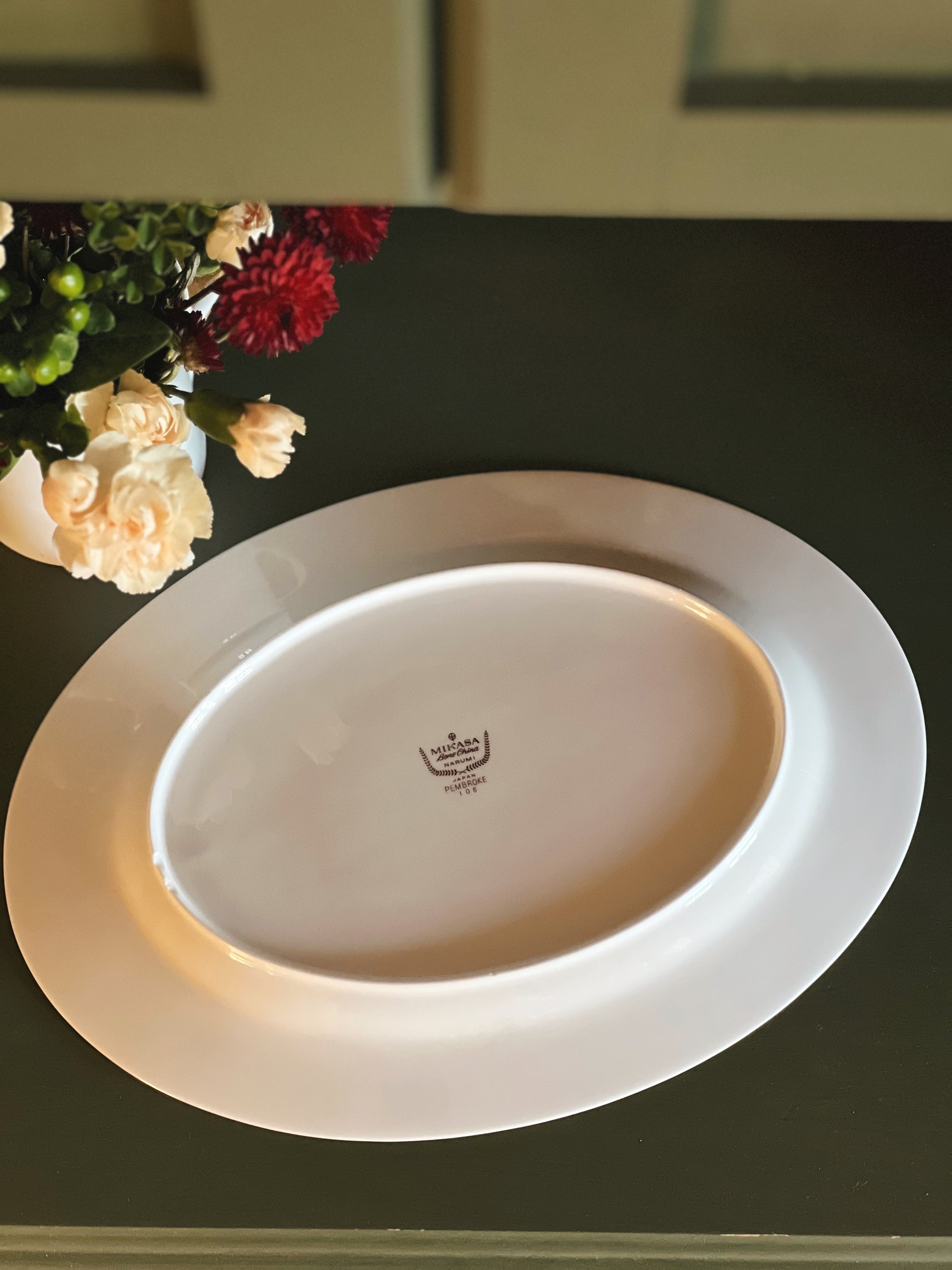 Vintage Mikasa Bone China Pembroke Oval Serving Platter