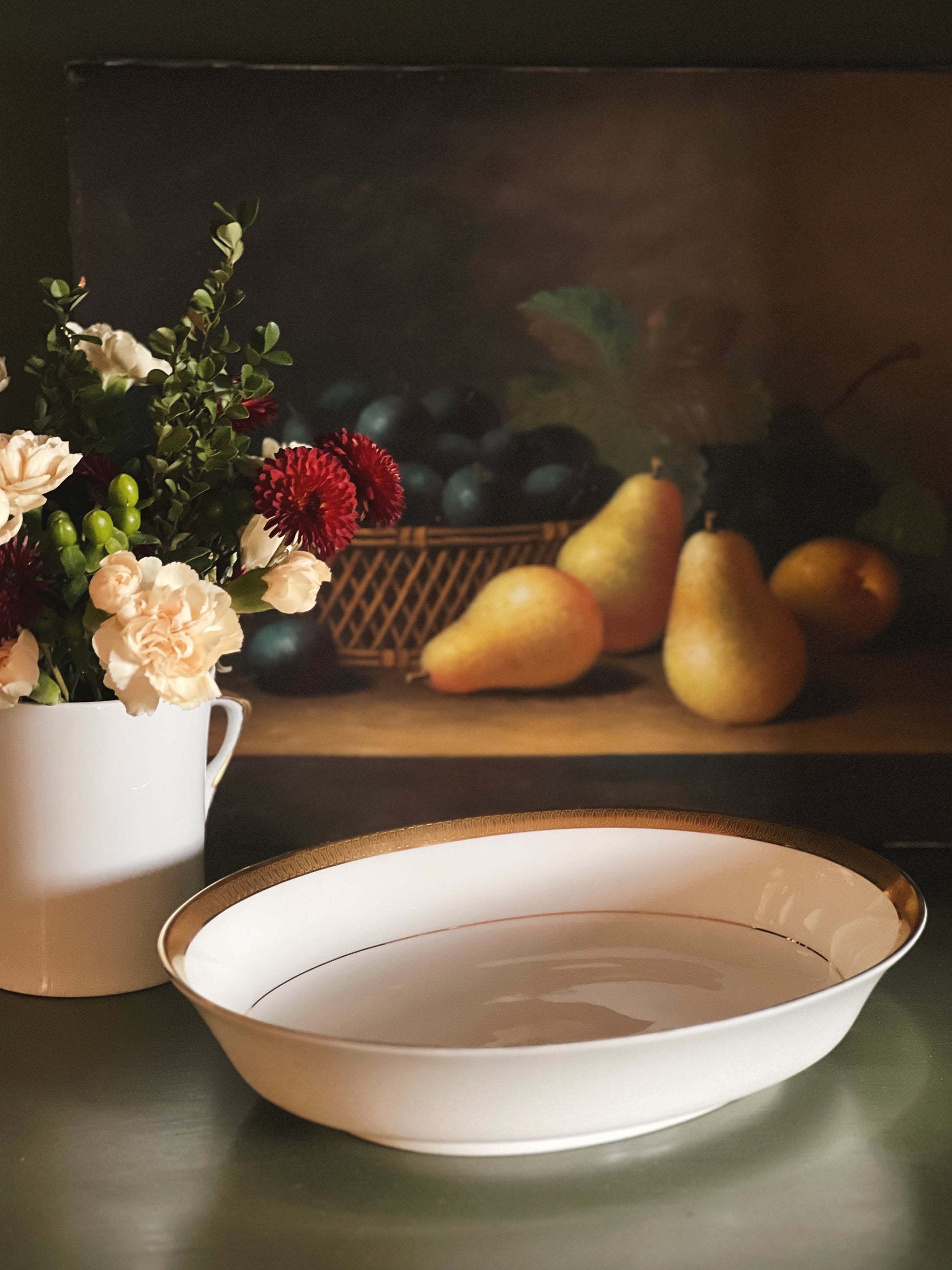 Vintage Mikasa Bone China Pembroke Oval Vegetable Bowl