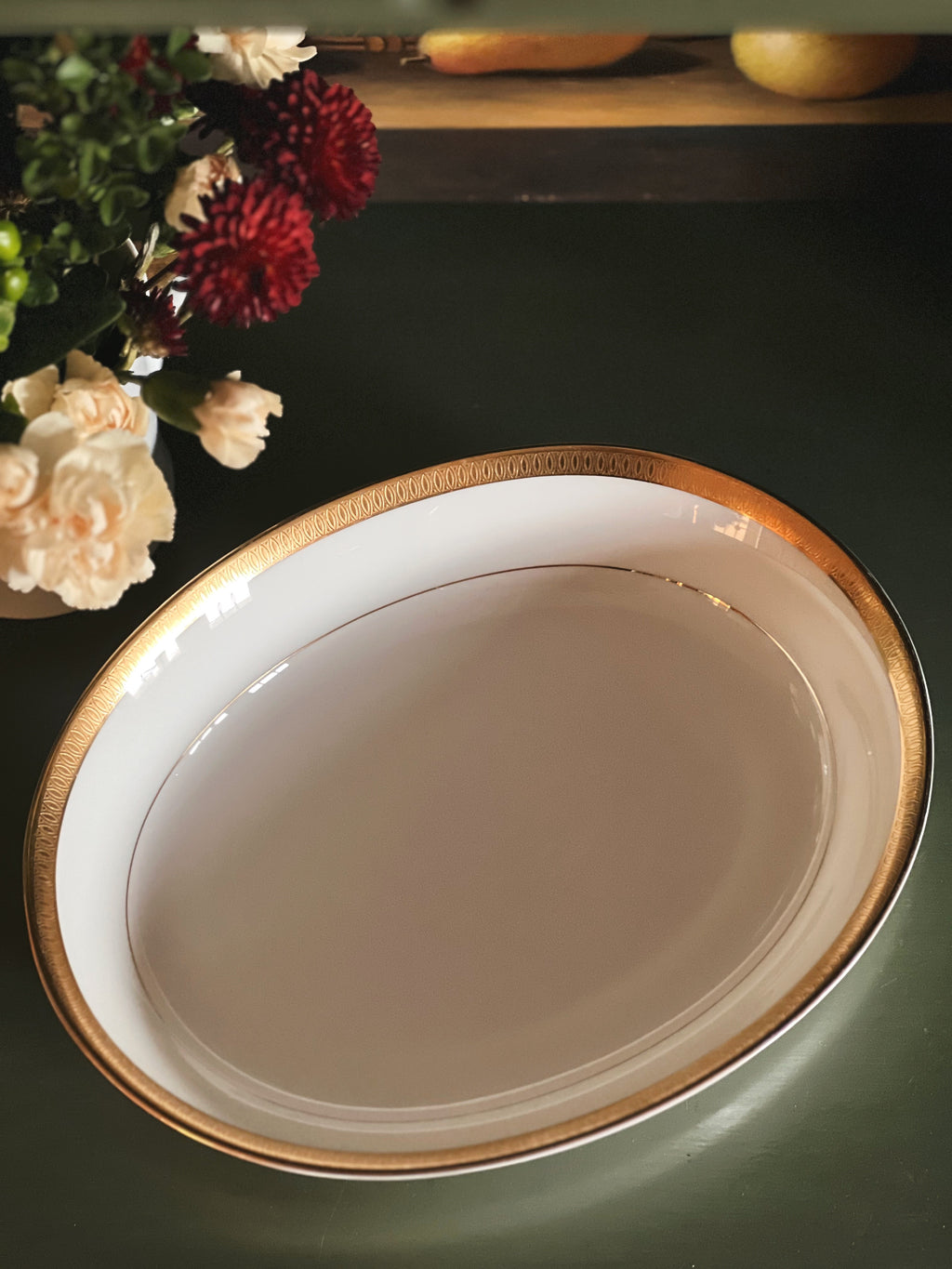 Vintage Mikasa Bone China Pembroke Oval Vegetable Bowl