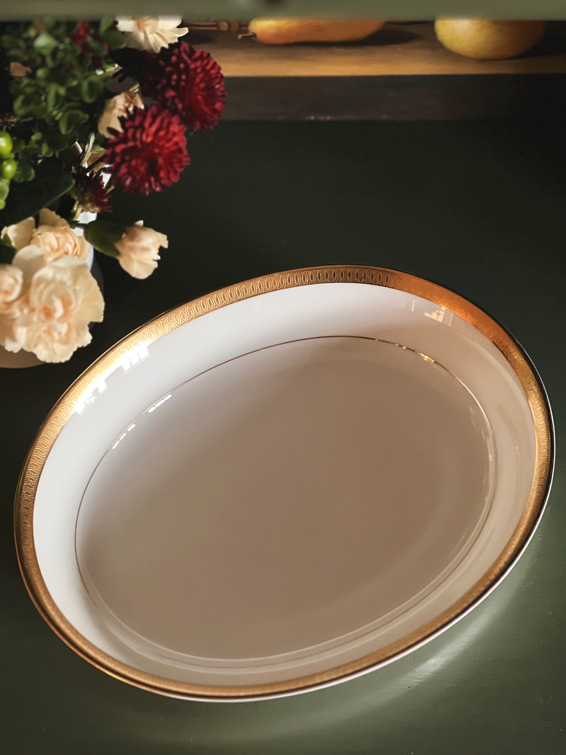 Vintage Mikasa Bone China Pembroke Oval Vegetable Bowl