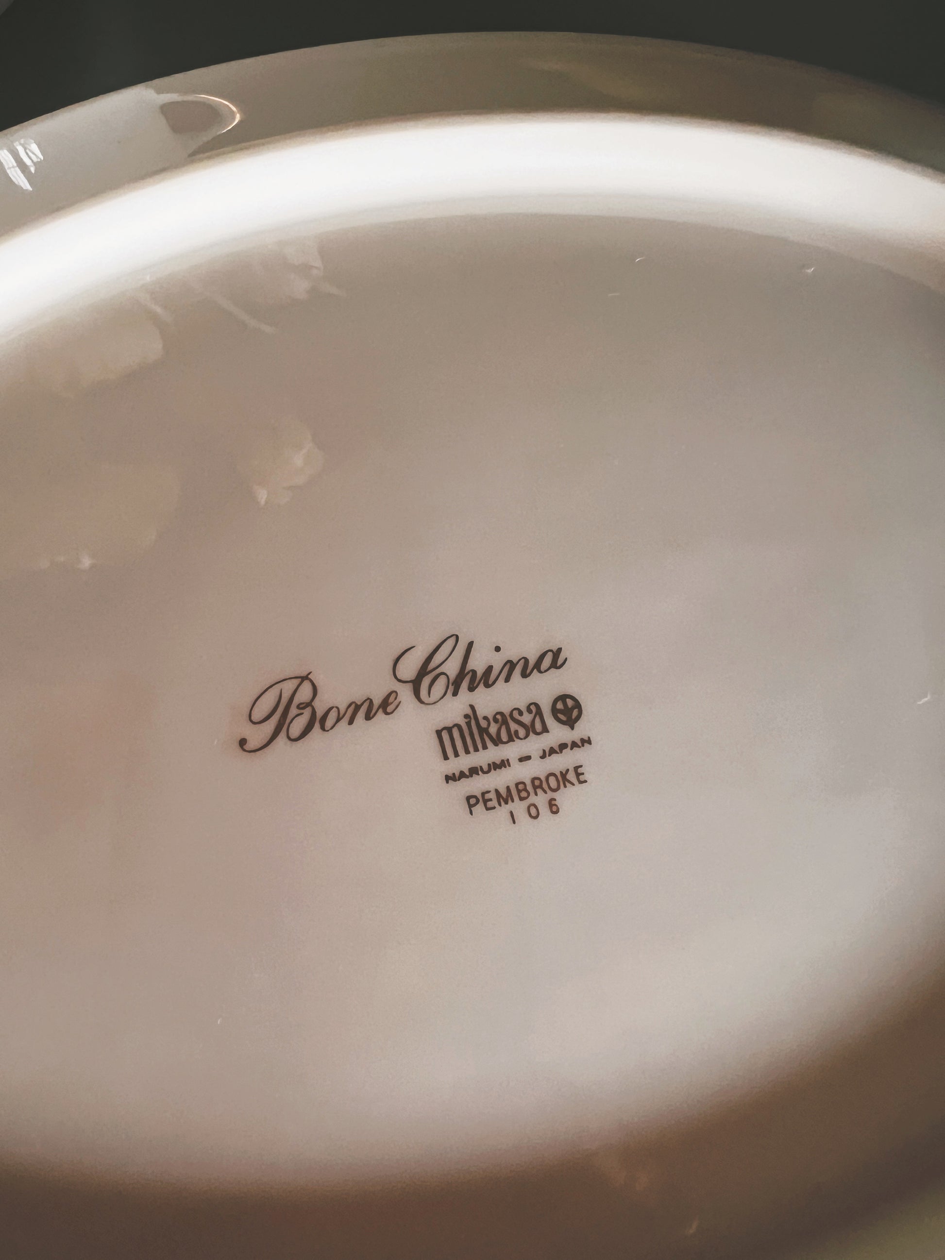 Vintage Mikasa Bone China Pembroke Oval Vegetable Bowl