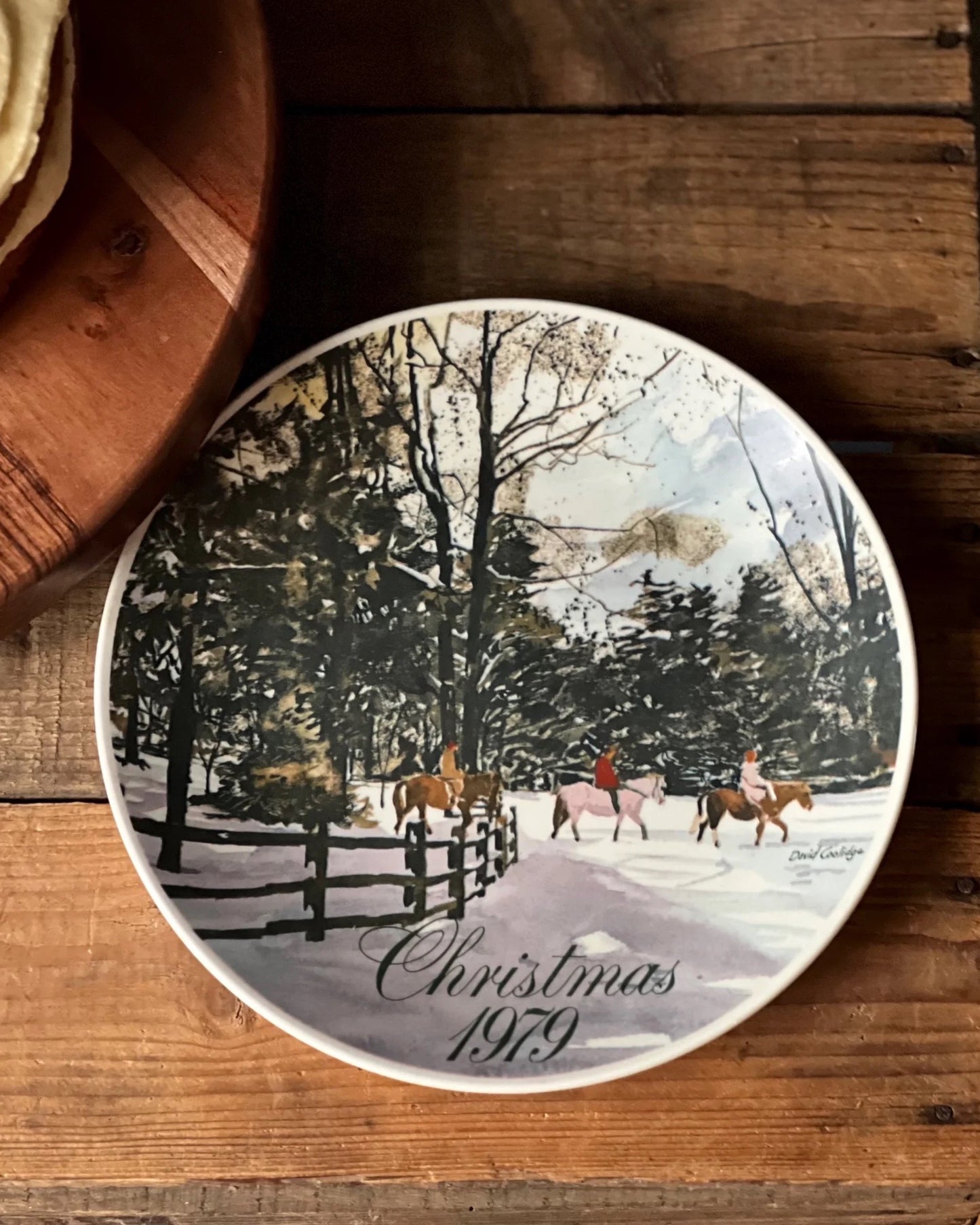 Vintage Smuckers 1979 Christmas Plate