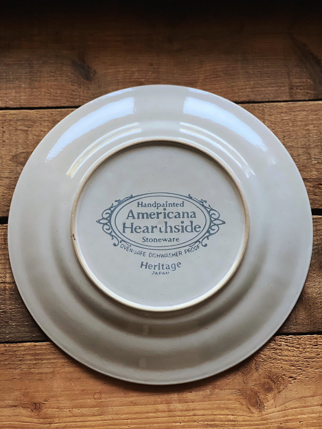 Vintage American Hearthside Stoneware Heritage Dinner Plate