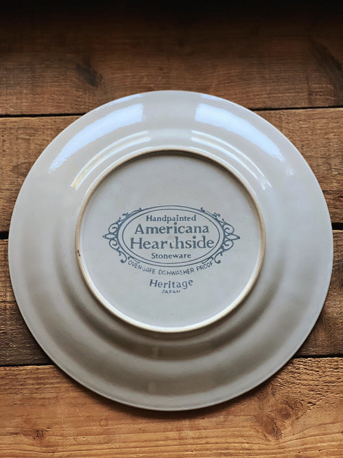 Vintage American Hearthside Stoneware Heritage Dinner Plate
