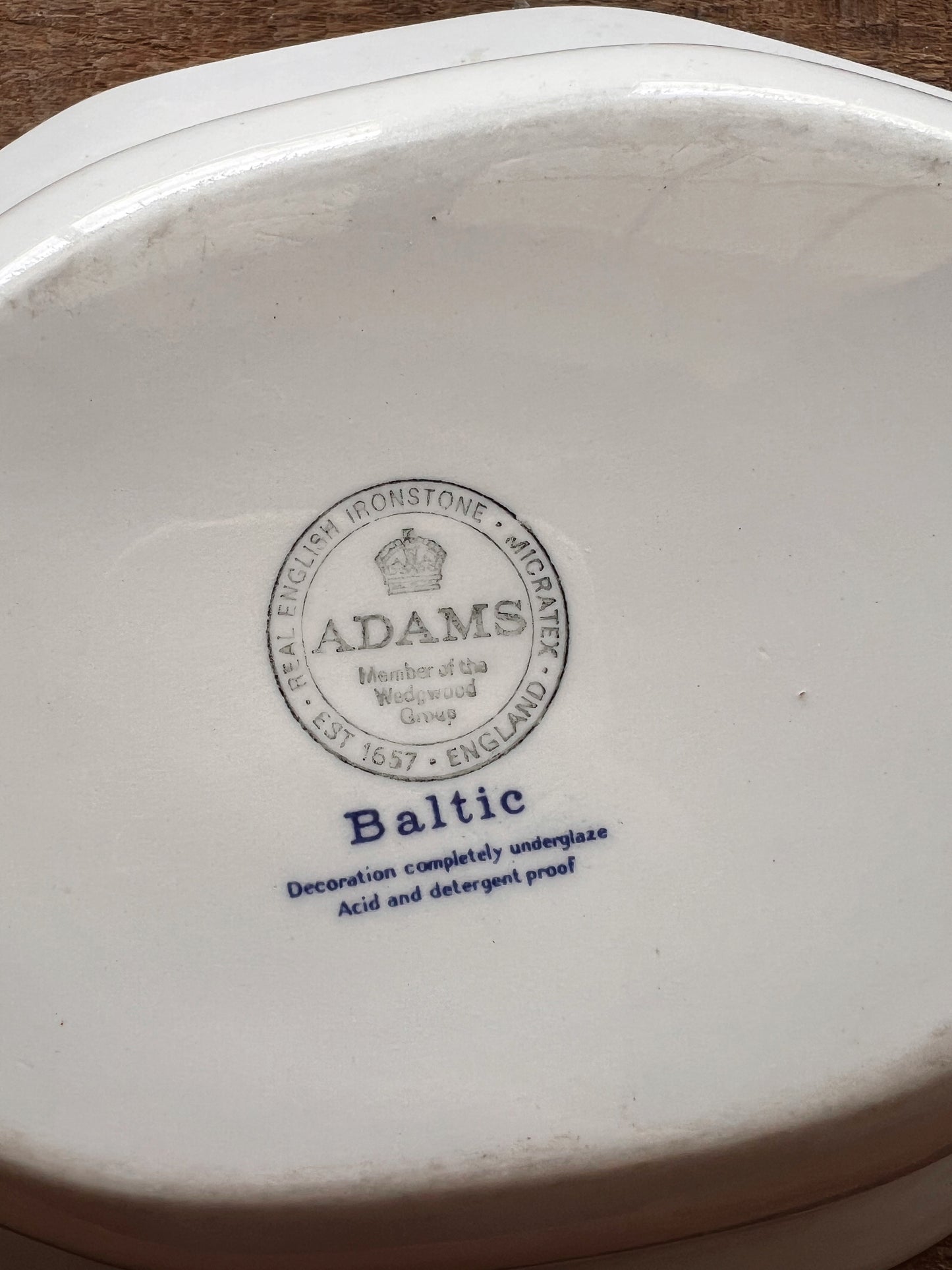 Vintage Wm Adams & Sons England Baltic Octagonal Vegetable Bowl