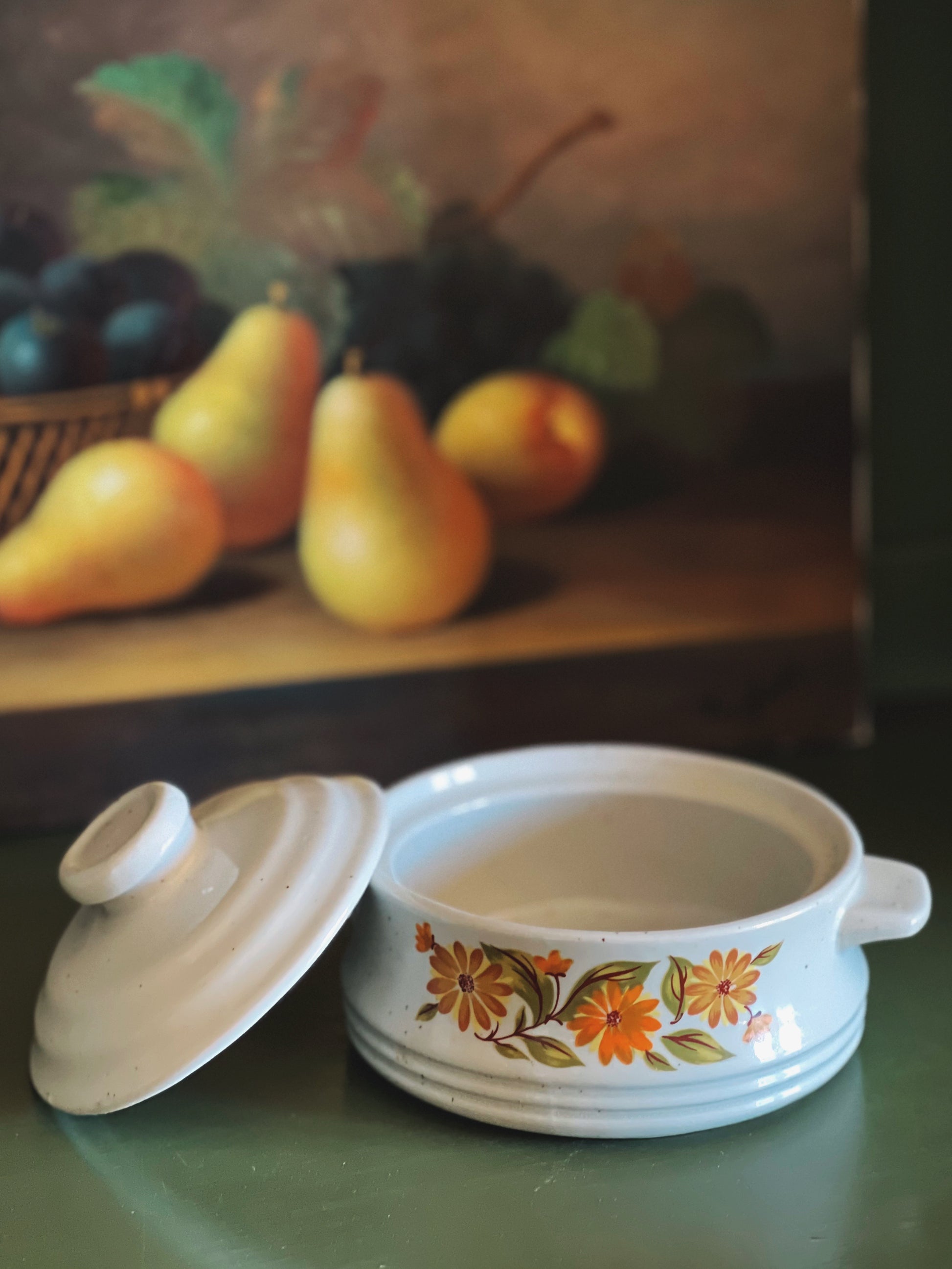 Vintage Capri Bake Serve N Store Stoneware Baker