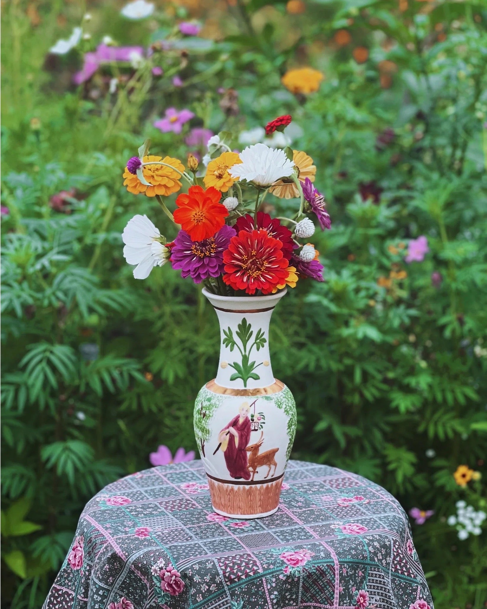 Vintage Hand Painted Vase