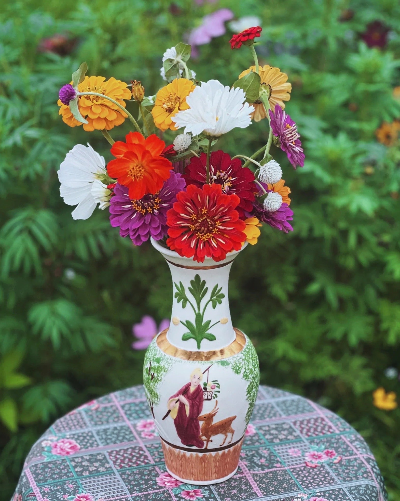 Vintage Hand Painted Vase