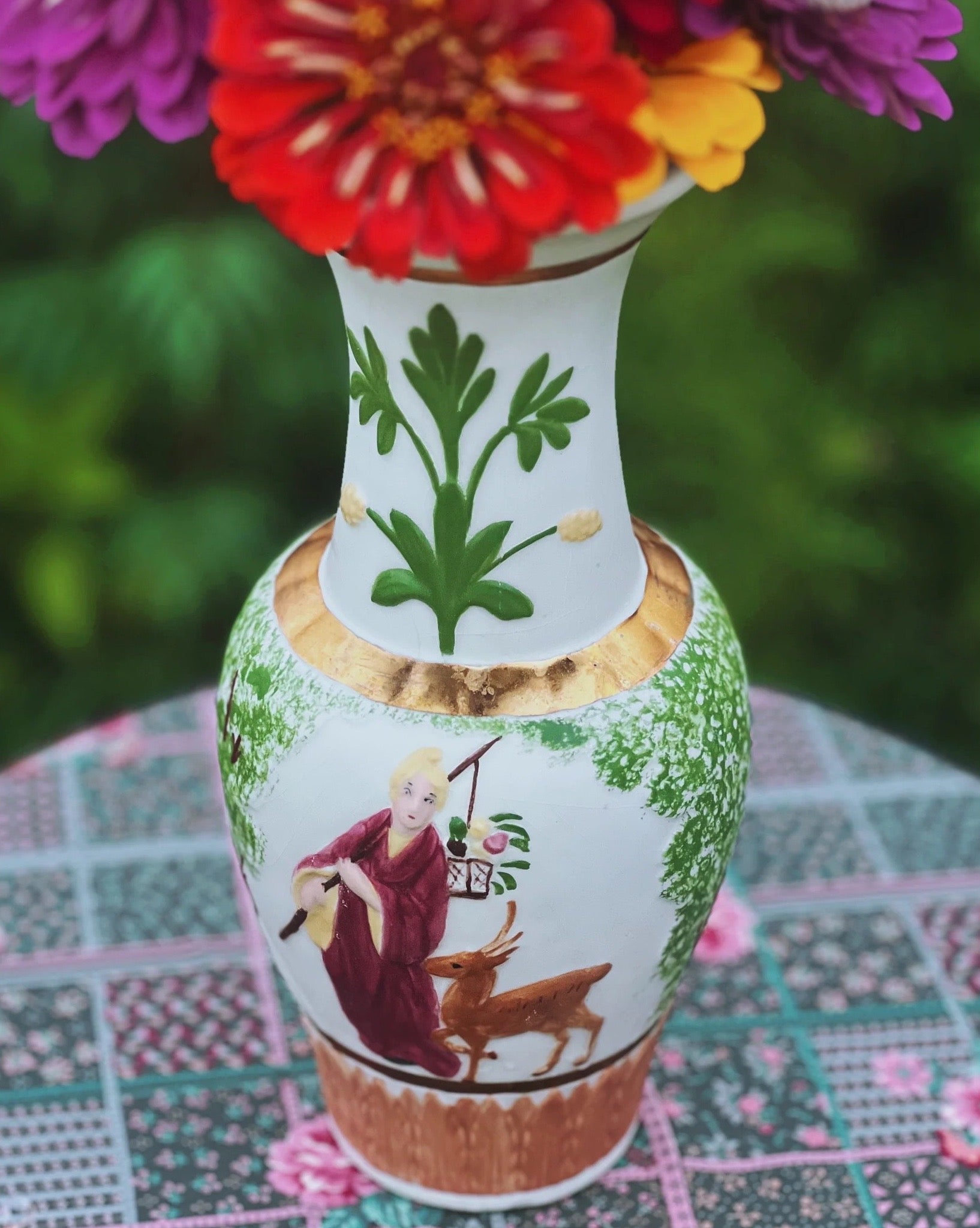 Vintage Hand Painted Vase