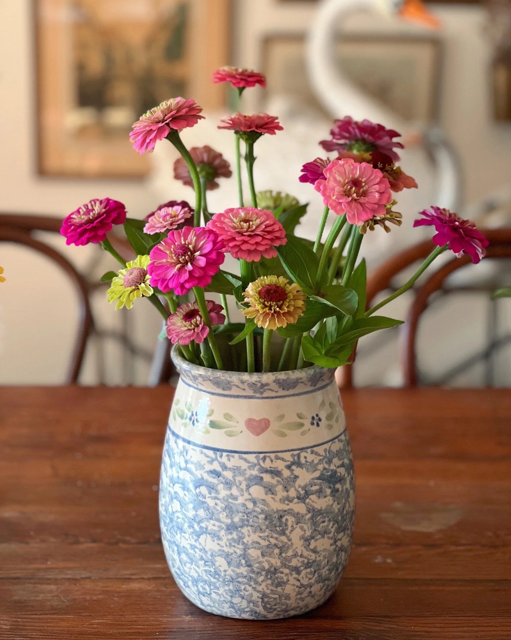 Vintage Spongeware Crock