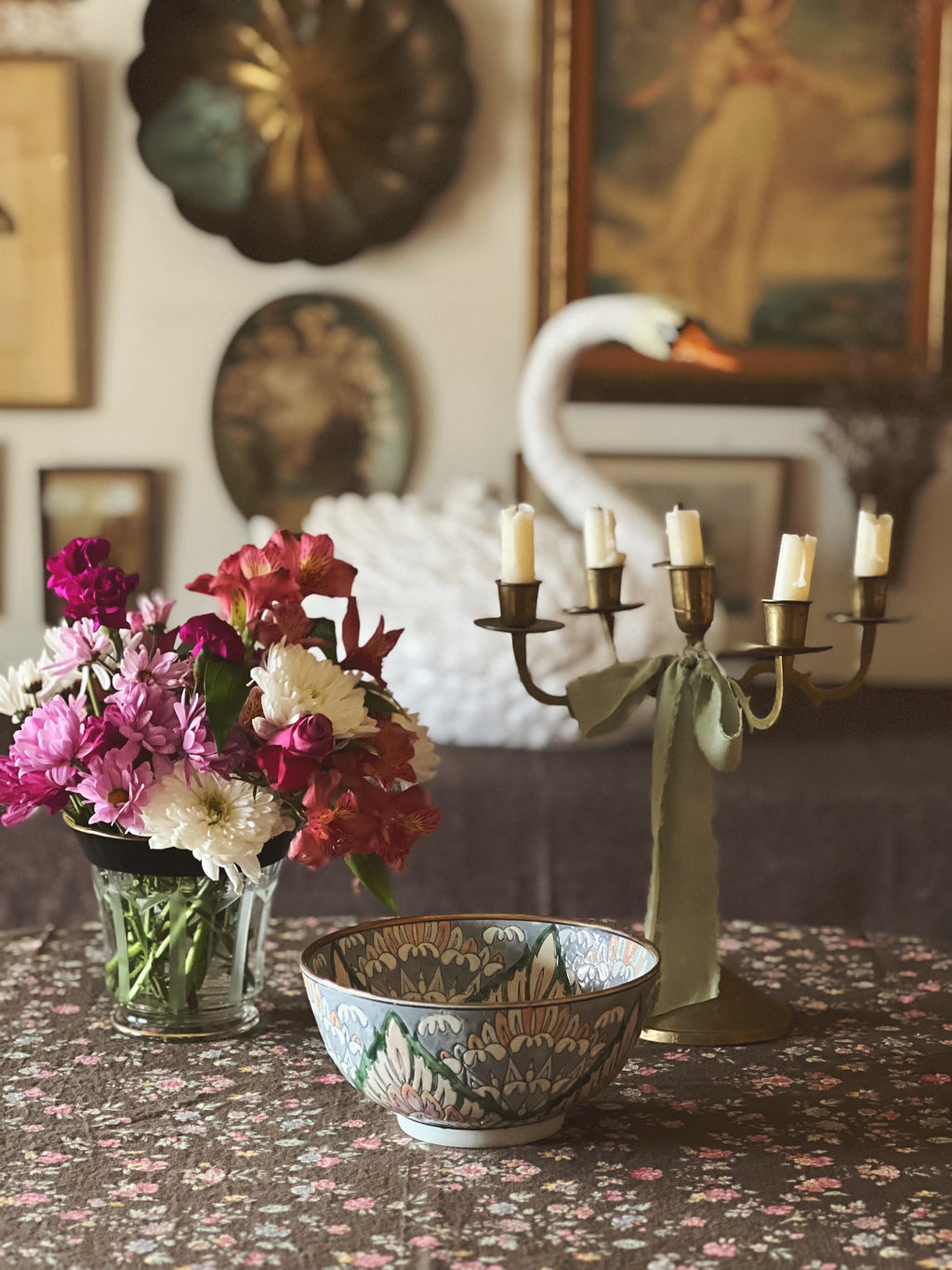 Vintage Decorative Porcelain Bowl
