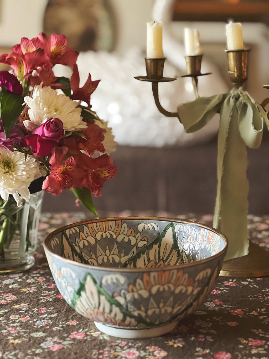 Vintage Decorative Porcelain Bowl