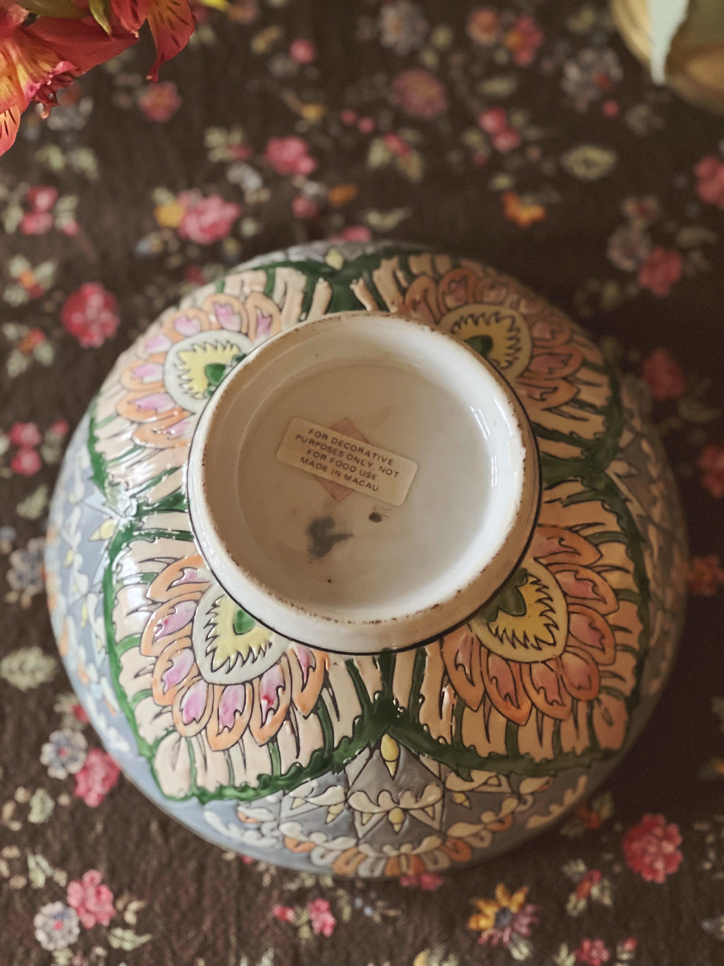 Vintage Decorative Porcelain Bowl