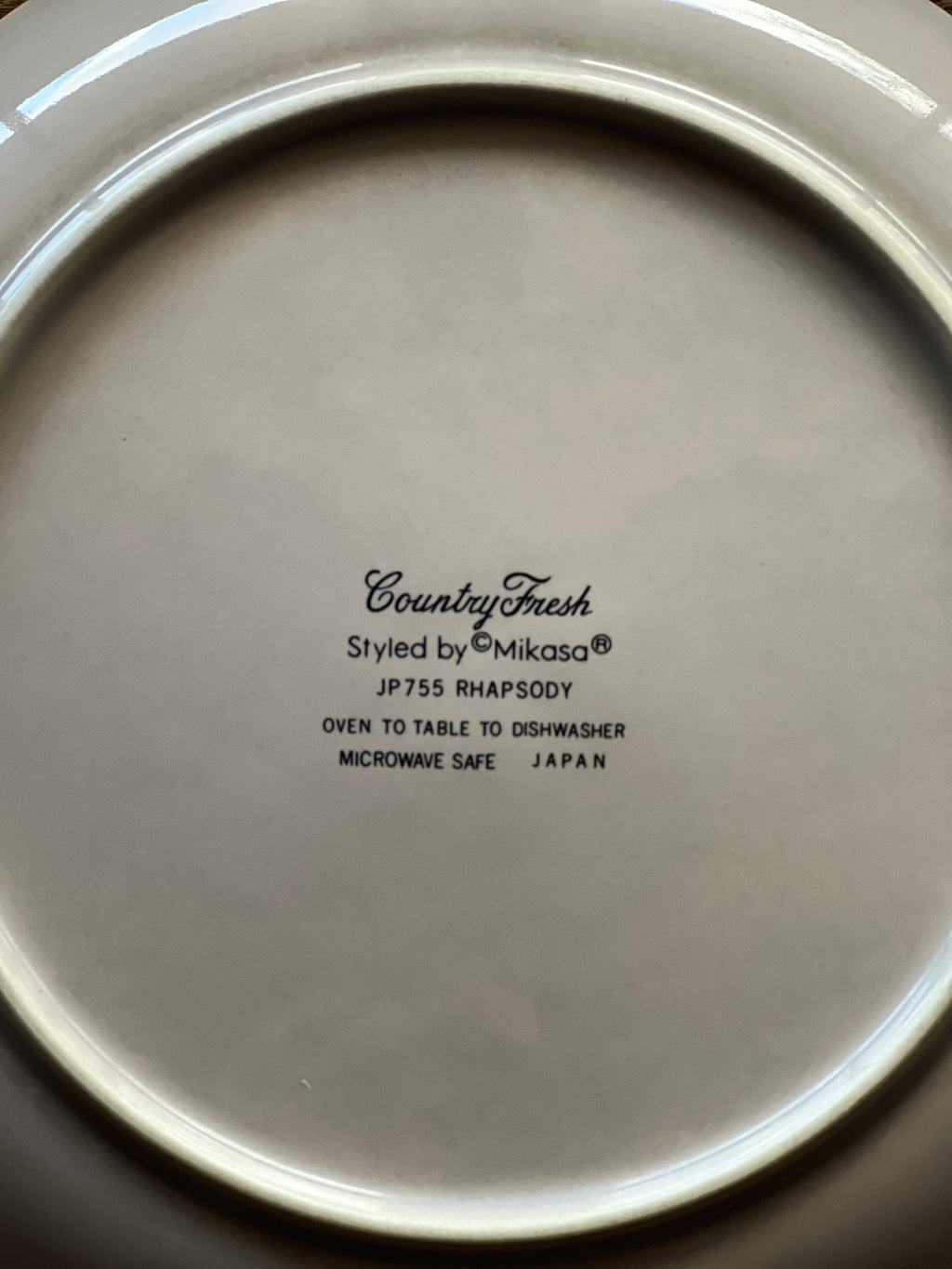 Vintage Mikasa Country Fresh Rhapsody Salad Plate / Dessert Plate