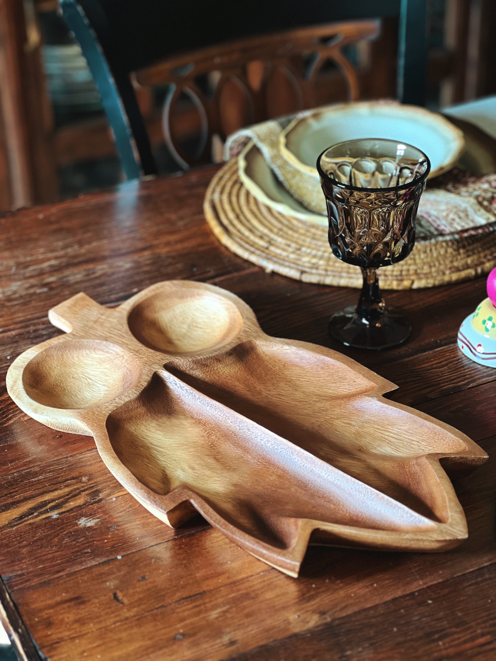 Vintage Wood Serving Tray