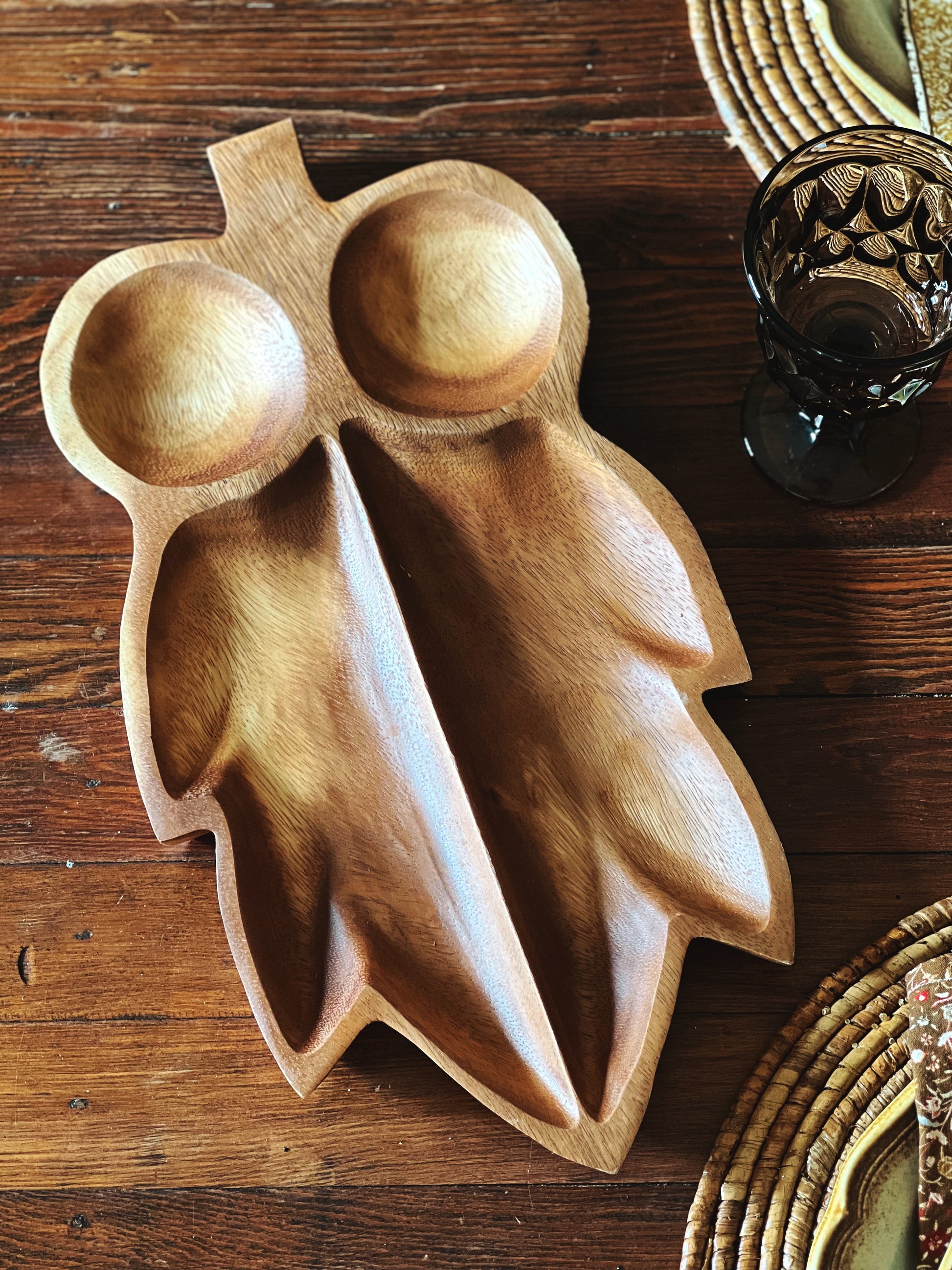 Vintage Wood Serving Tray