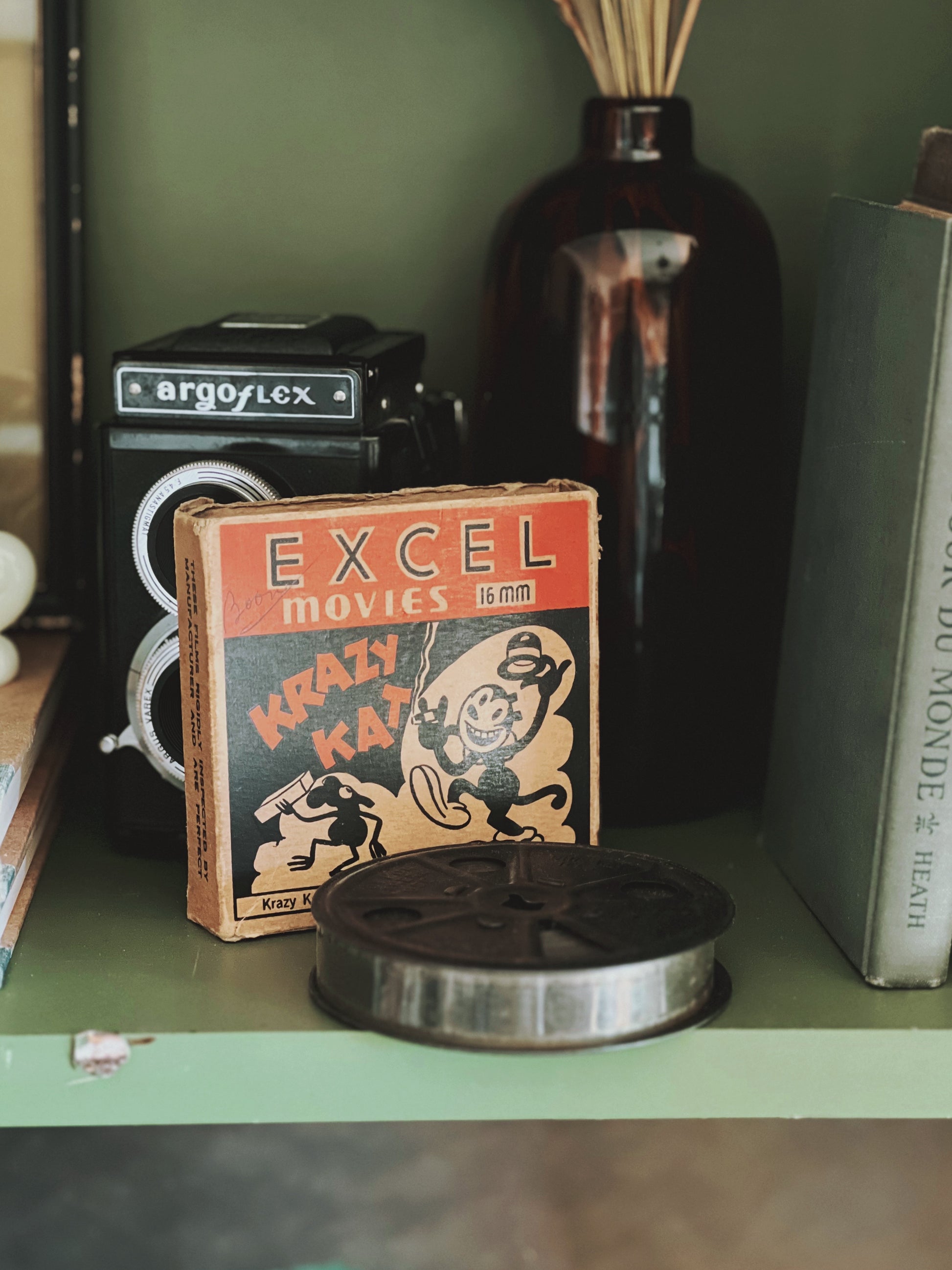 Antique Excel Home Movies Featuring Krazy Kat 16mm Silent Film
