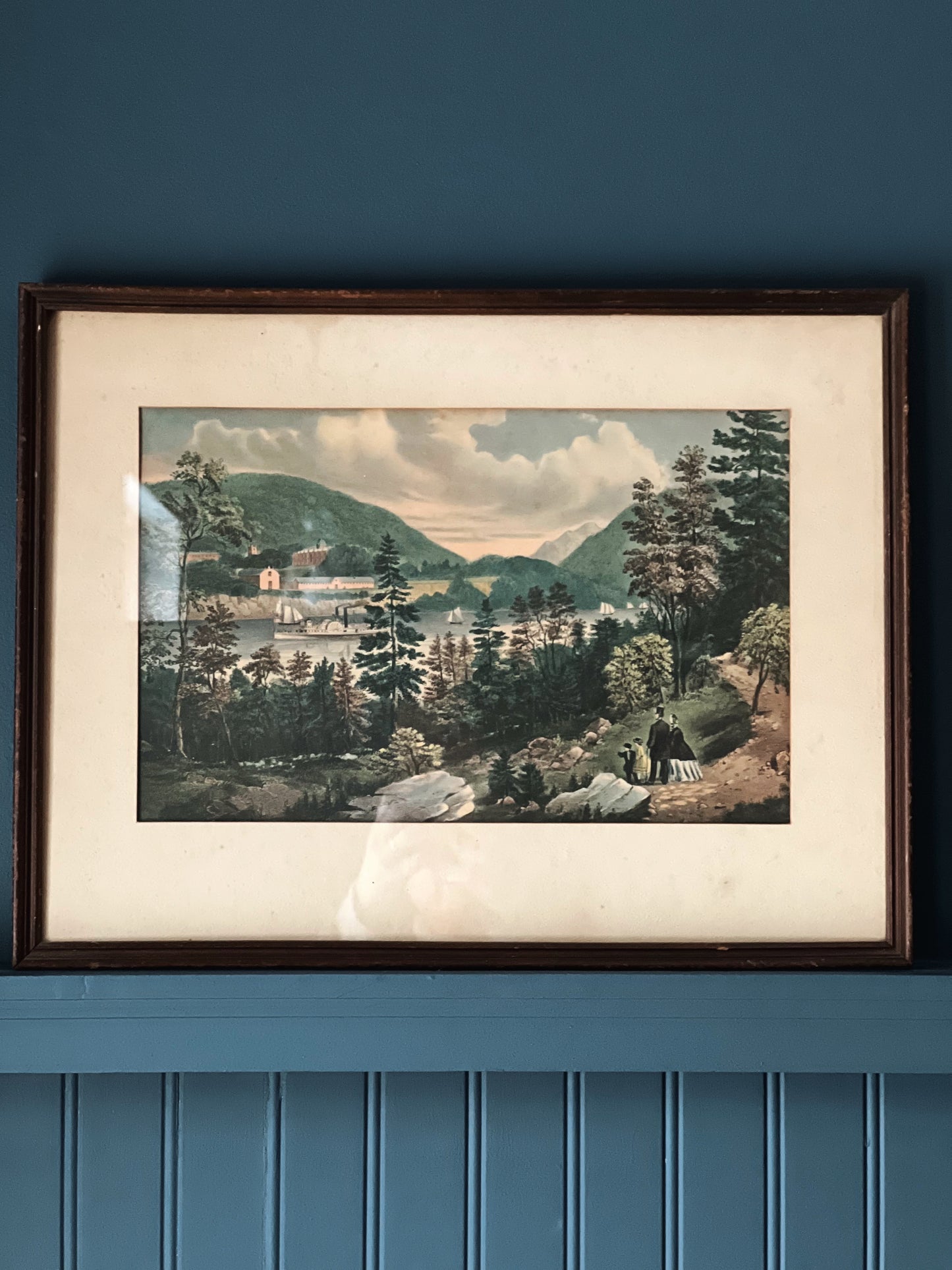 Vintage Framed Landscape Print