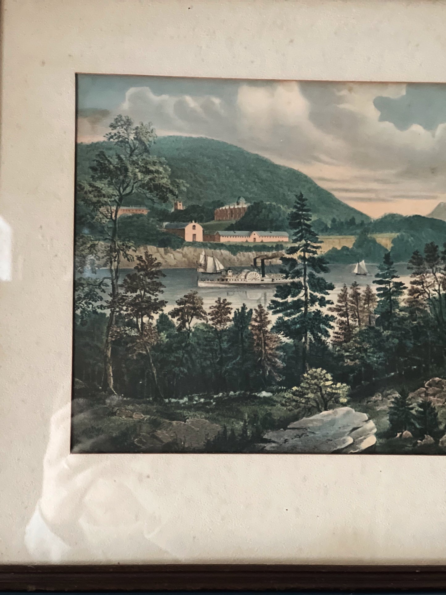 Vintage Framed Landscape Print