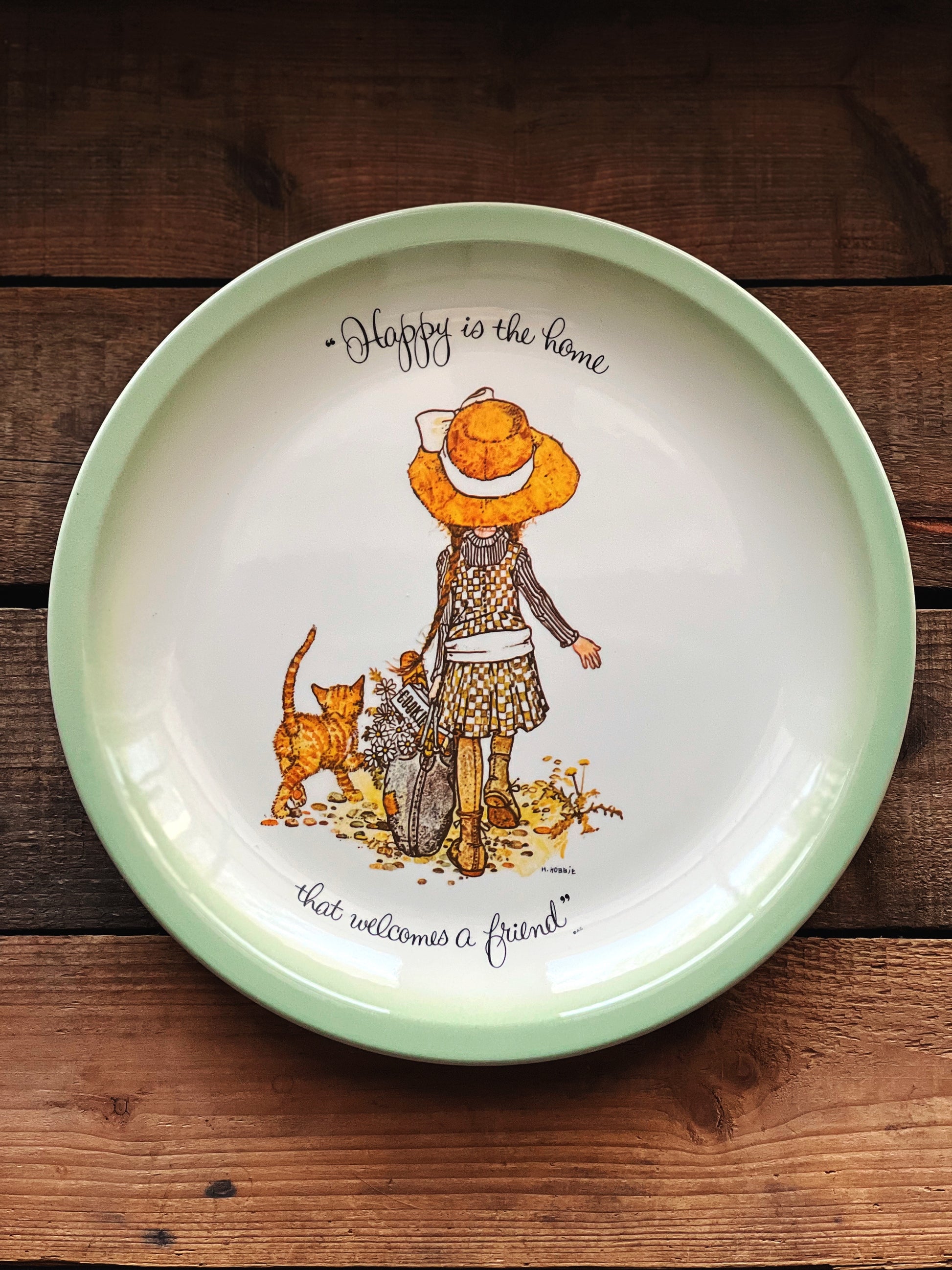 Vintage Collectors Holly Hobbie Plate by American Greetings
